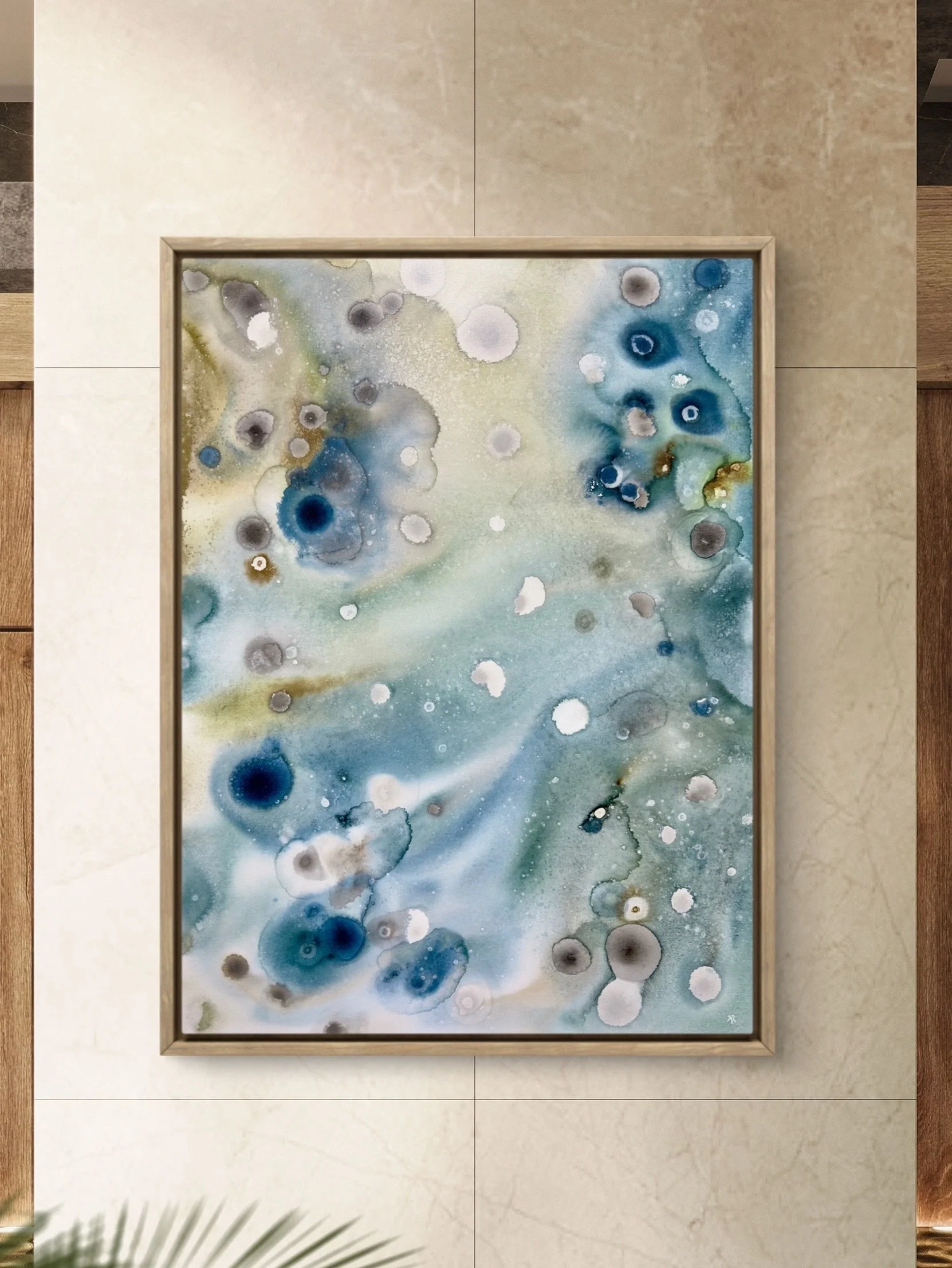 Blueprint | 36x48 Acrylic on Canvas. 

Handmade poplar frame by the incredible @optimismandgrit. 

Now available in my studio at @radrendezvous in the @riverartsdistrictasheville and at kerirenee.com. 

#artist #artwork #riverartsdistrictasheville #a