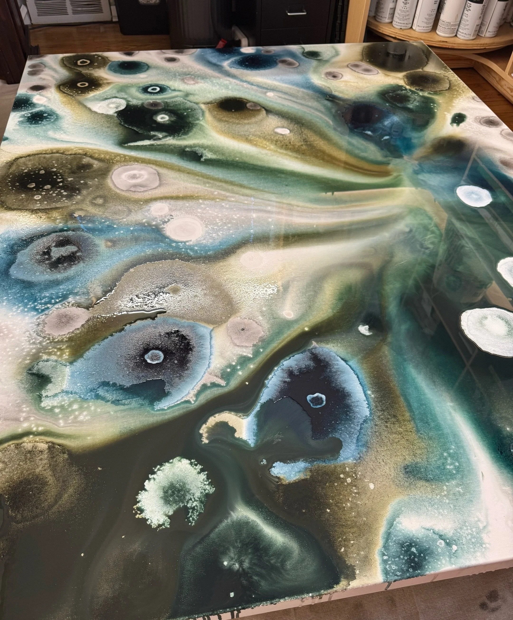 I could spend hours watching paint dry. Who else?

#art #painting #abstract #water #meditation