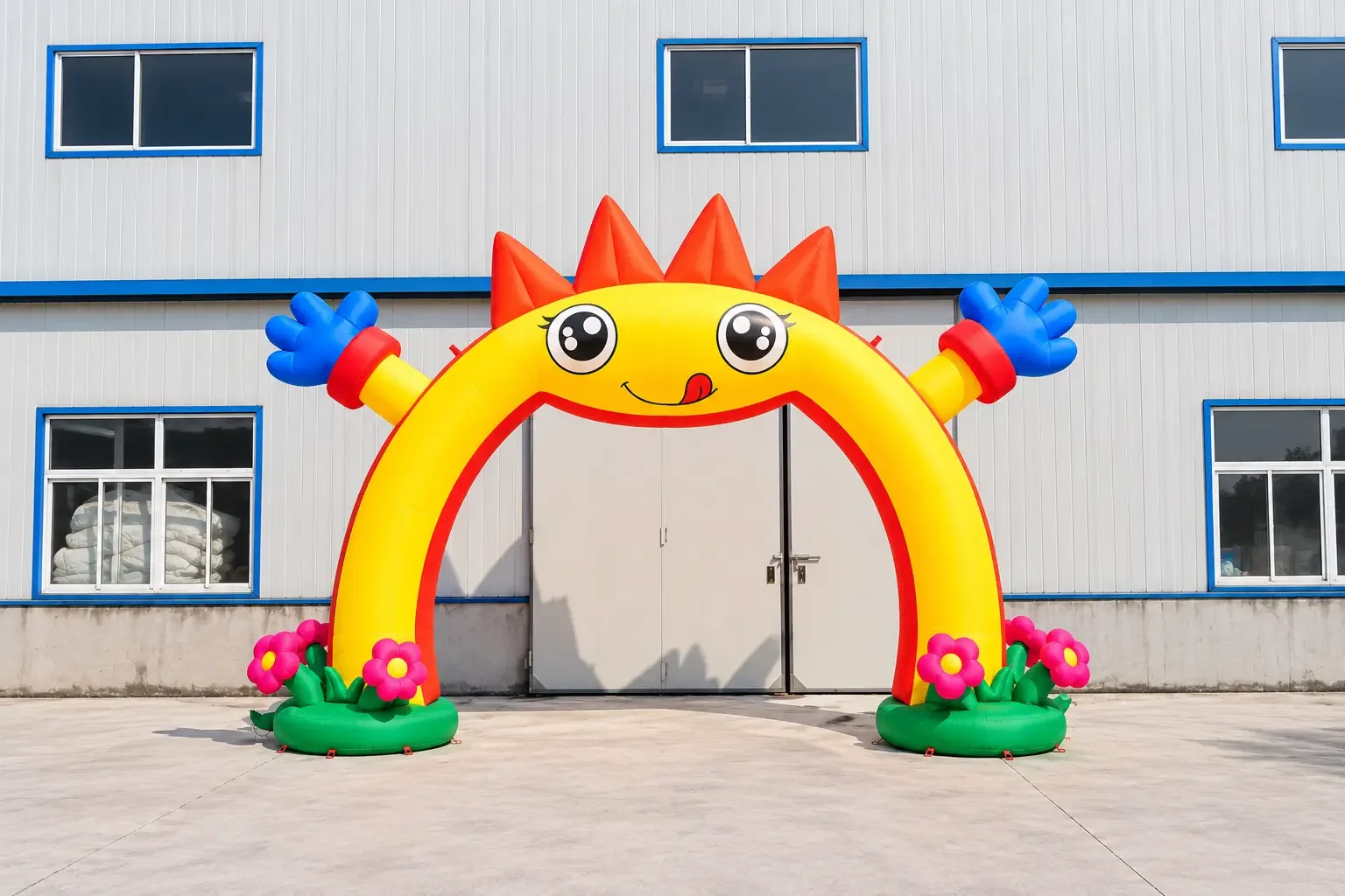 Smiling Sun Inflatable Arch Display.webp