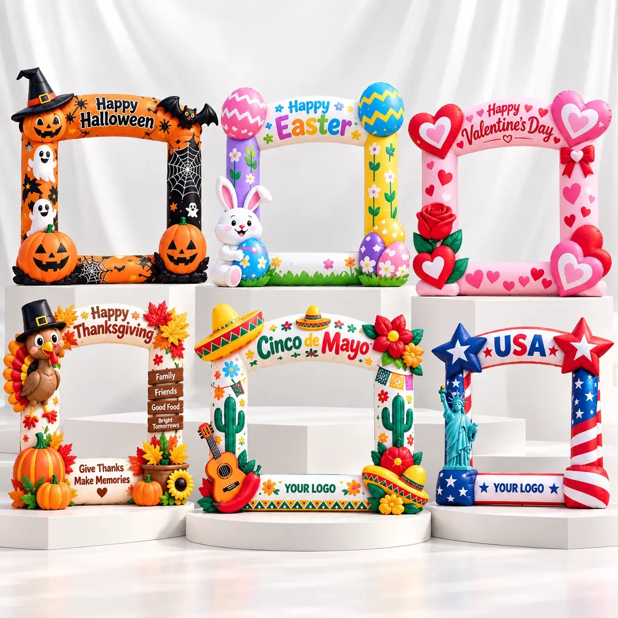 Custom Inflatable Photo Frame for Holiday& Event 7ft*7ft