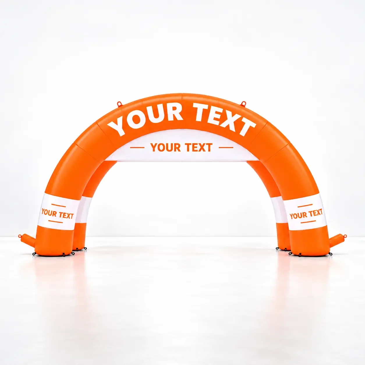 Orange-and-White Inflatable Promotional Arch.webp