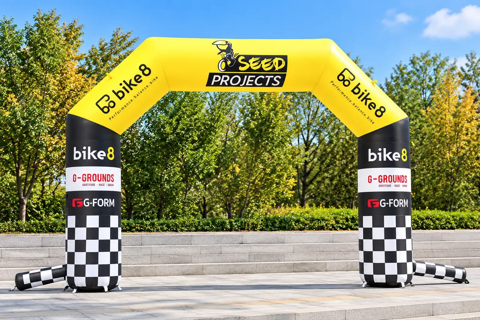 Branded Bike8 Racing Arch in the Park.webp