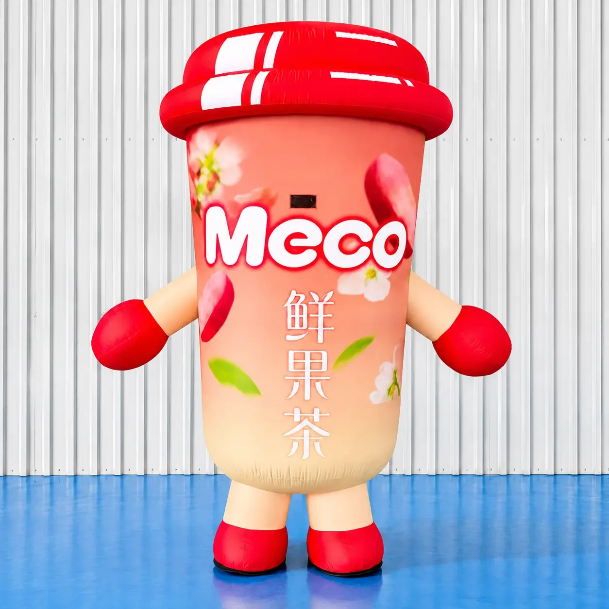 Inflatable Meco Fruit Tea Mascot.webp