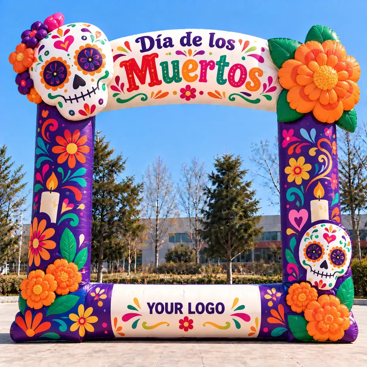 inflatable photo frame Dia de los real.webp