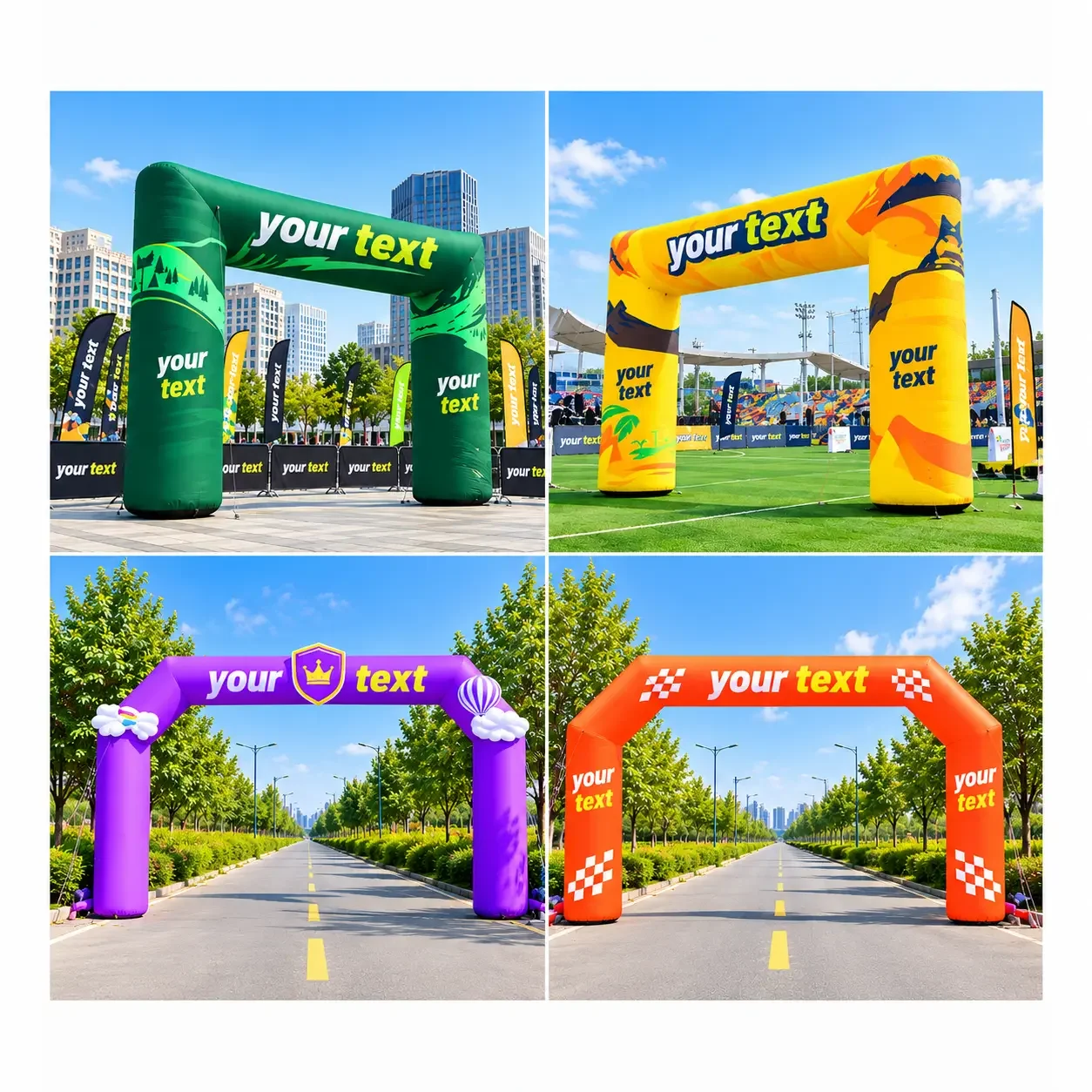 Vibrant Inflatable Archway Showcase.webp