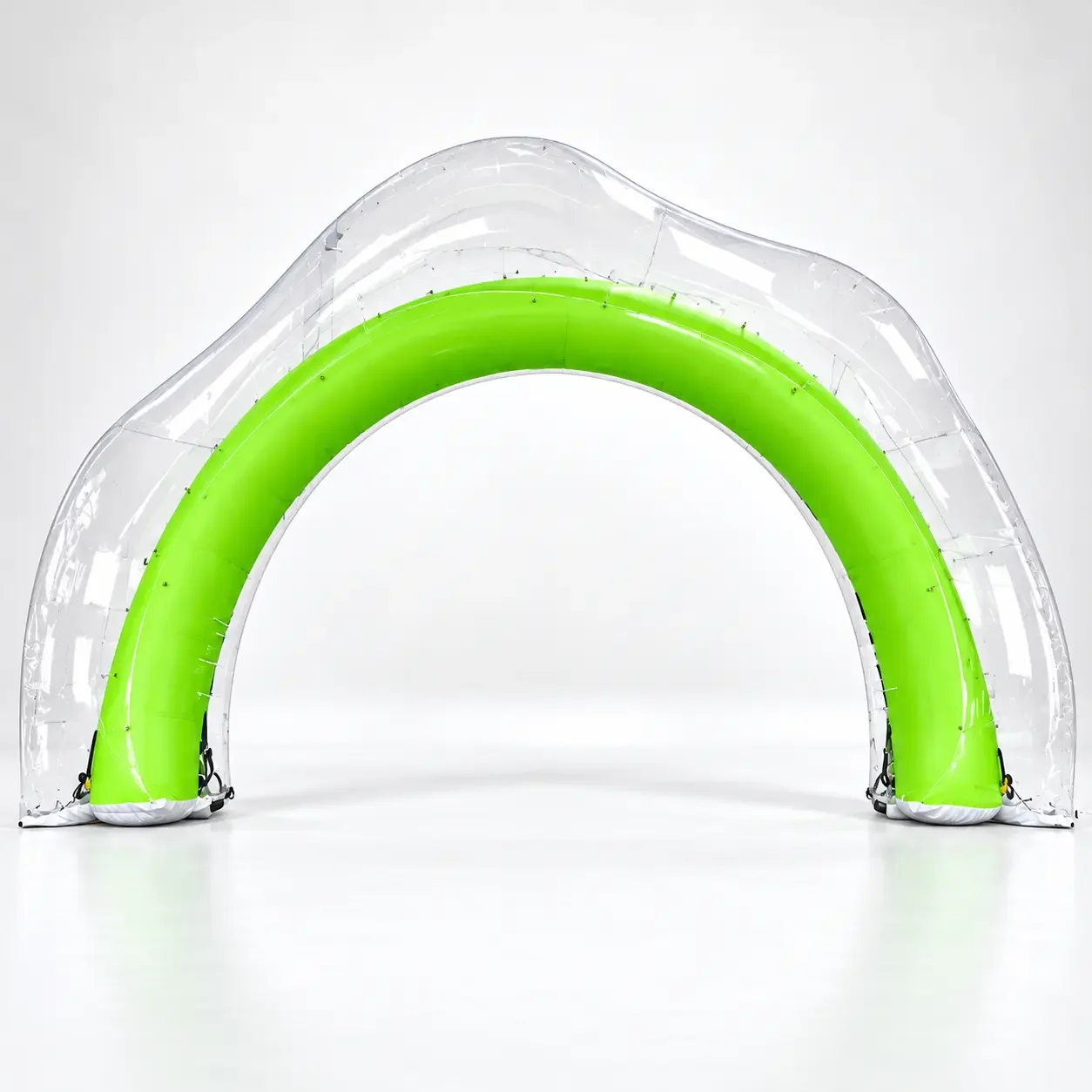 Lime Green Transparent Inflatable Arch.webp