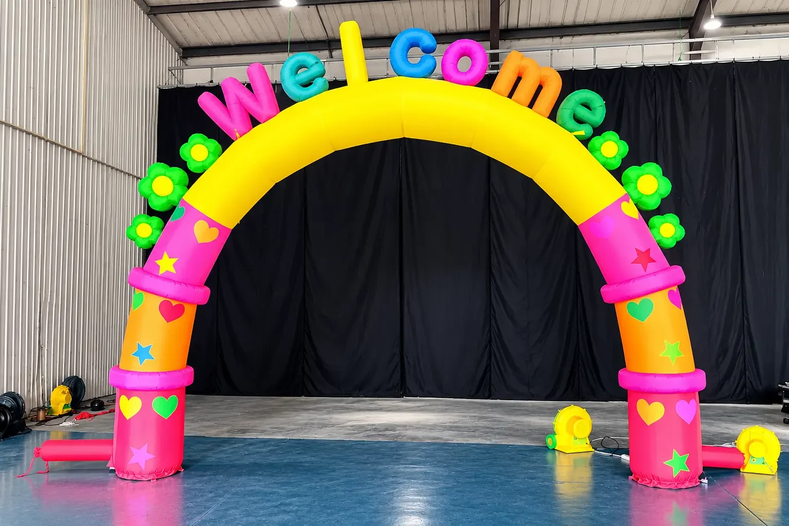 Colorful Welcome Inflatable Arch (1).webp