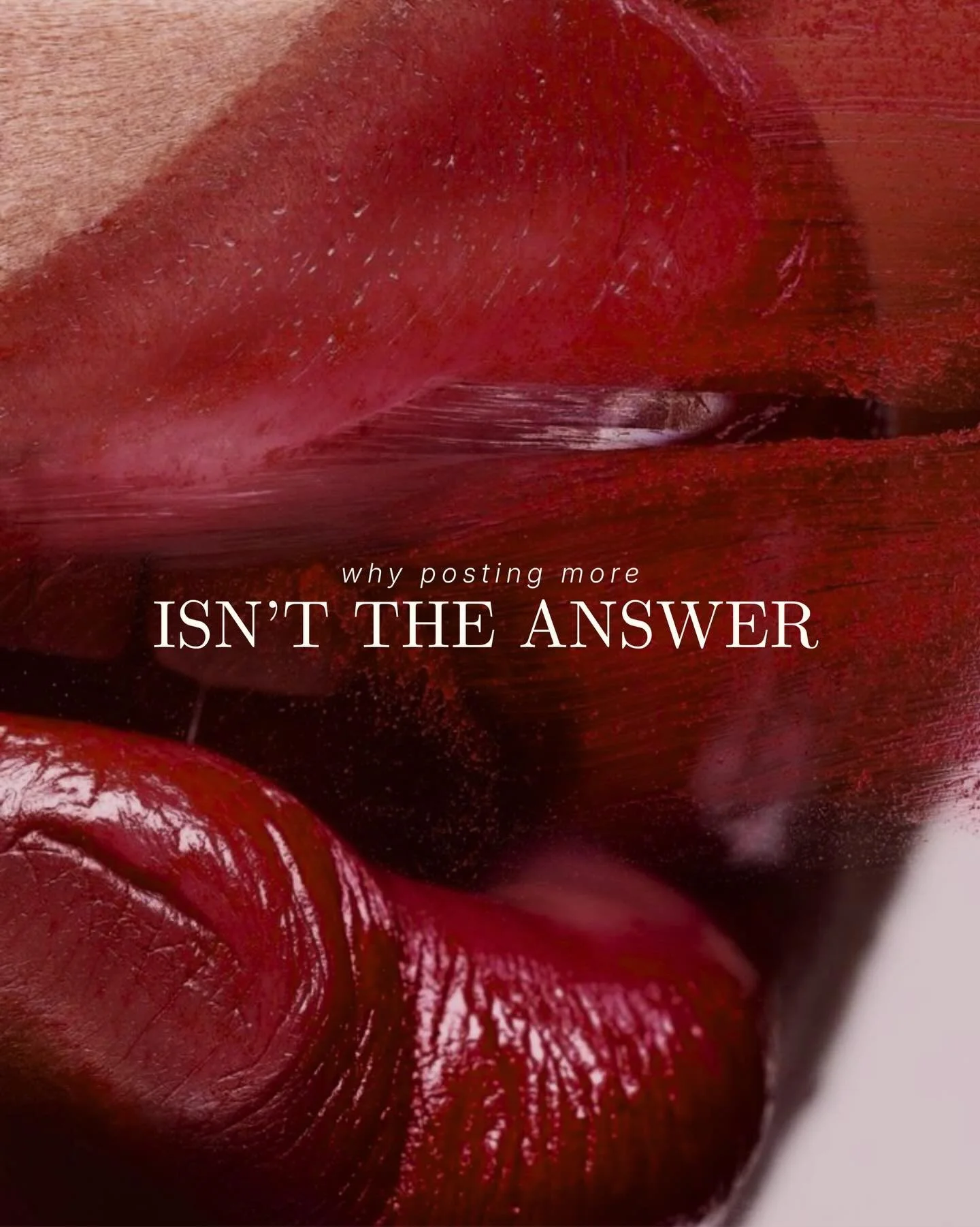 Posting more doesn&rsquo;t fix underperforming content.

If there&rsquo;s no direction behind it, more volume just creates more noise.

If your social media feels inconsistent, it&rsquo;s usually not effort you&rsquo;re lacking. It&rsquo;s strategy.
