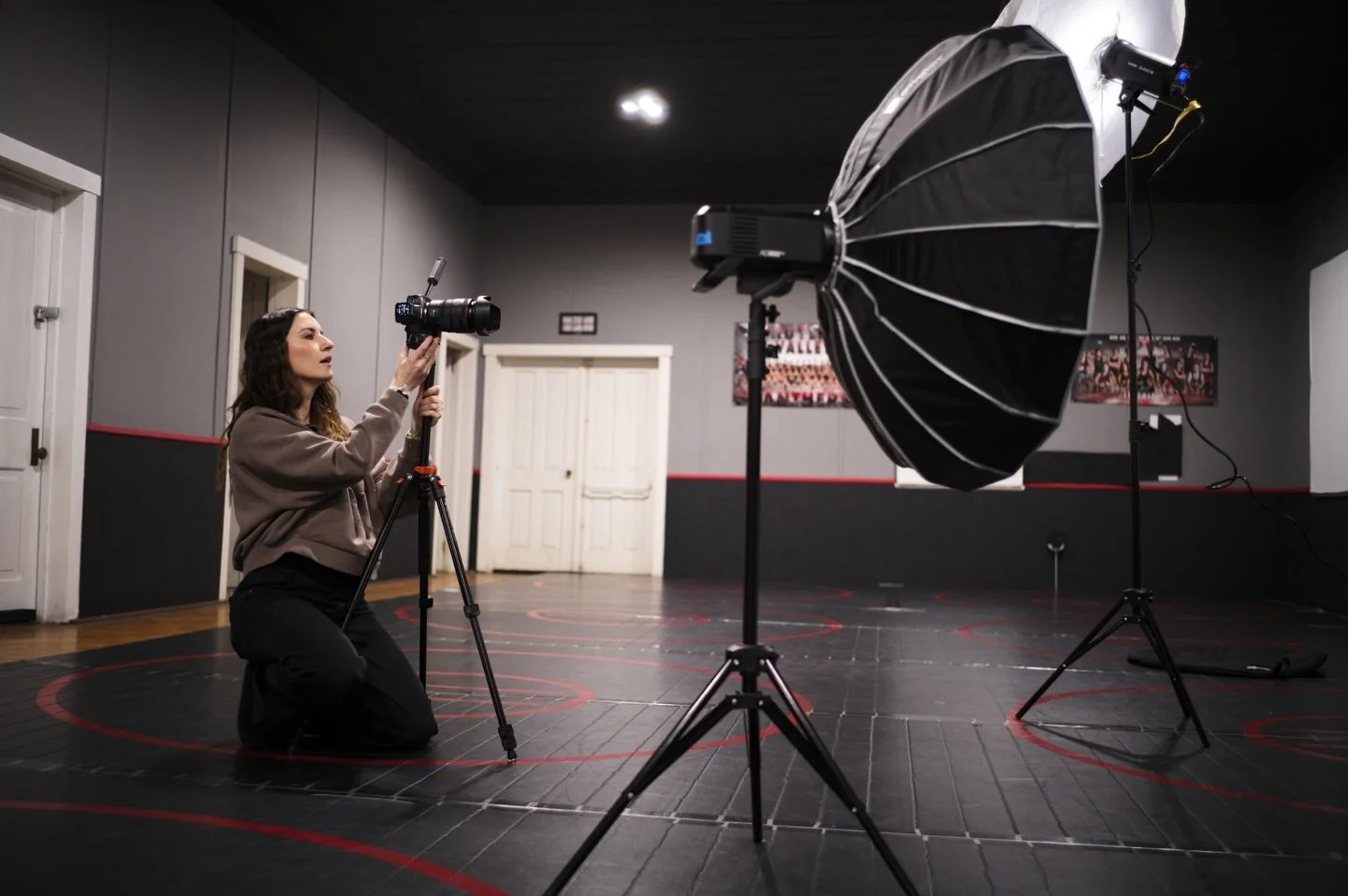 just me. behind the scenes.