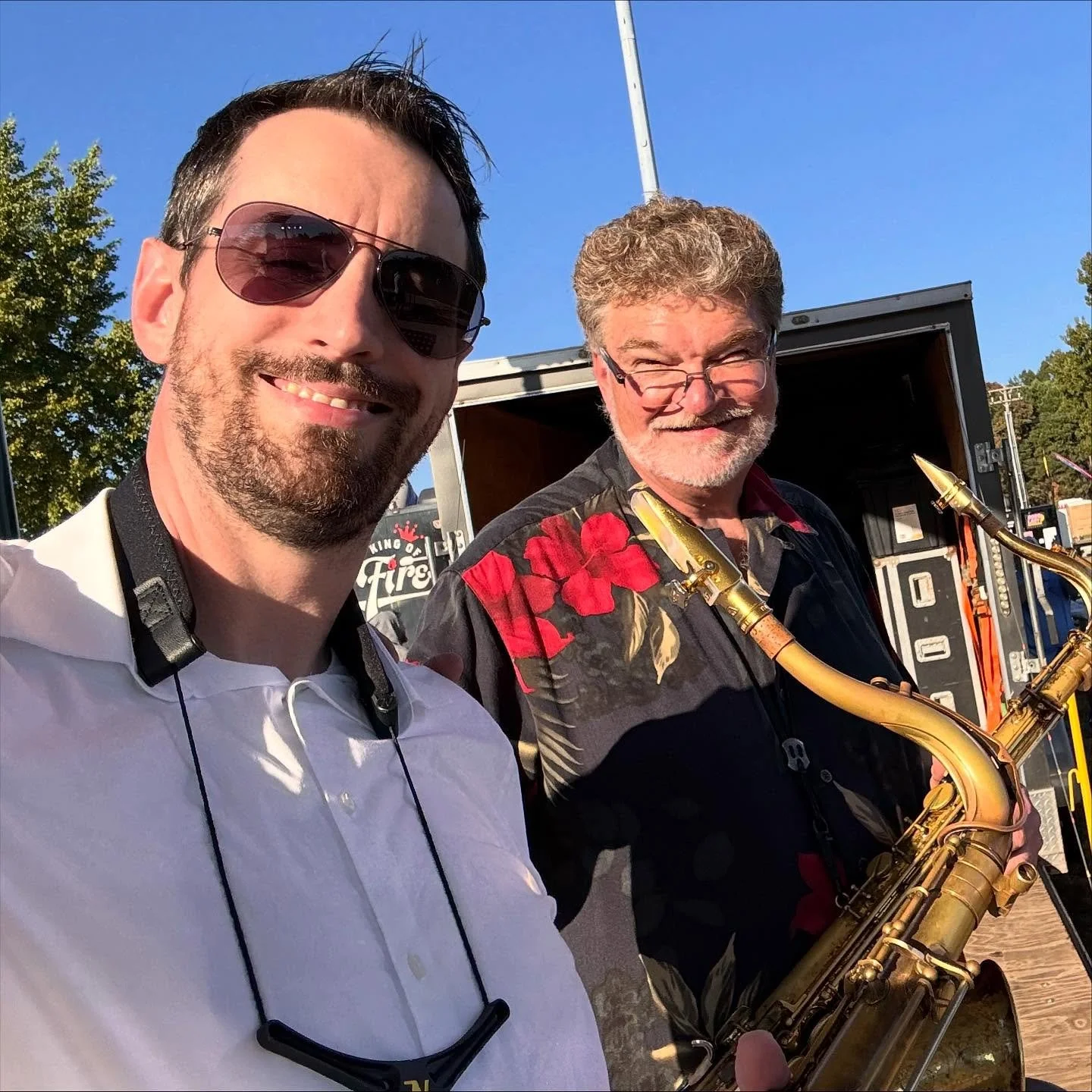 Last weekend, I was lucky to get called to sub a horn part for @captainmikeandtheshipwrecked - a band out of the Charlotte area with a bunch of great people in it. It was a complete joy to find out that @gcoolbreeze105 was subbing another horn part o