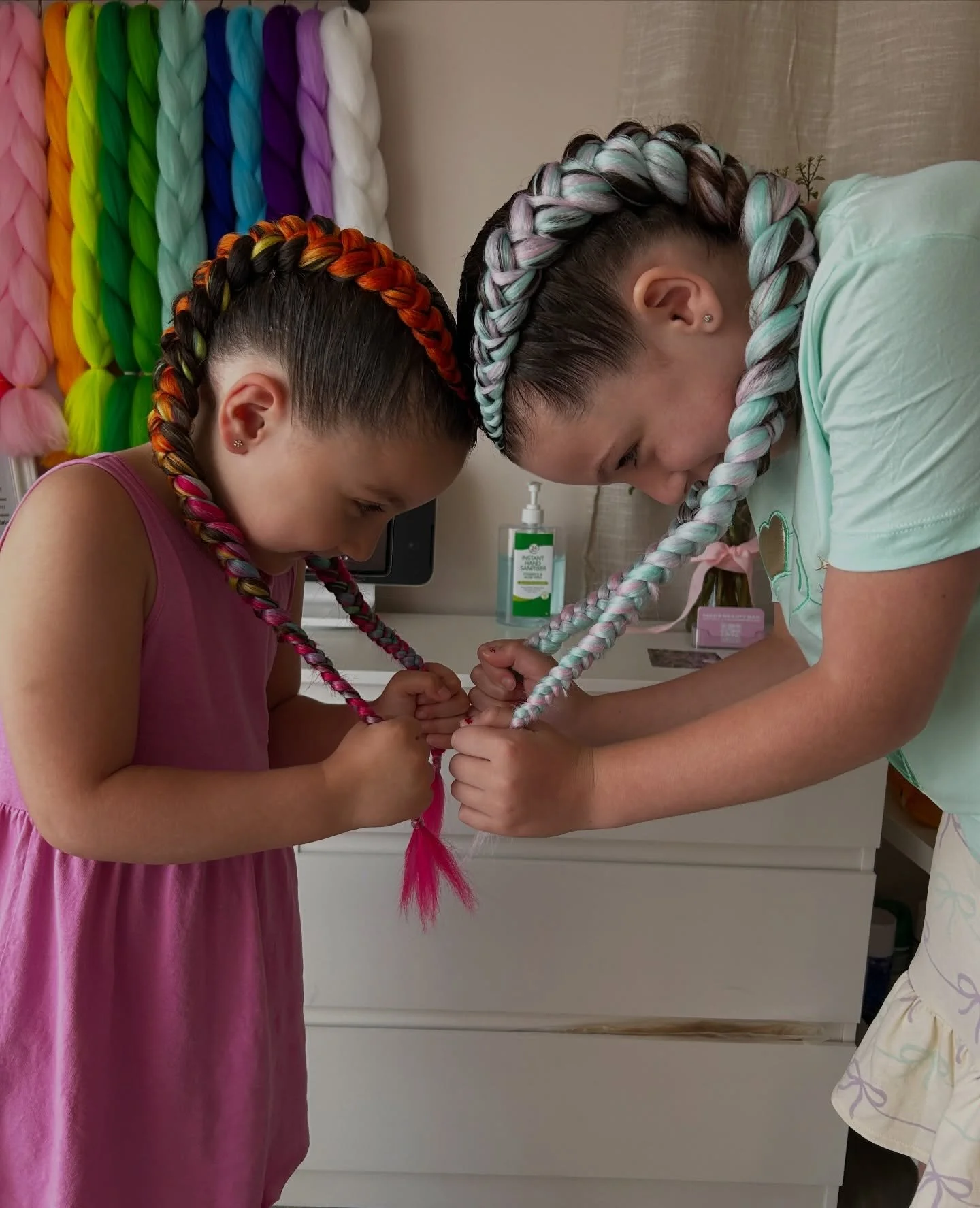 Sister braids 🌸

✨ Double Coloured Dutch Braids For Two People
☁️ Gregory Hills, NSW

Prior to booking please visit www.madsbeautybar.com 

Find all availability and reviews on our online platform, no message requests needed! https://www.fresha.com/