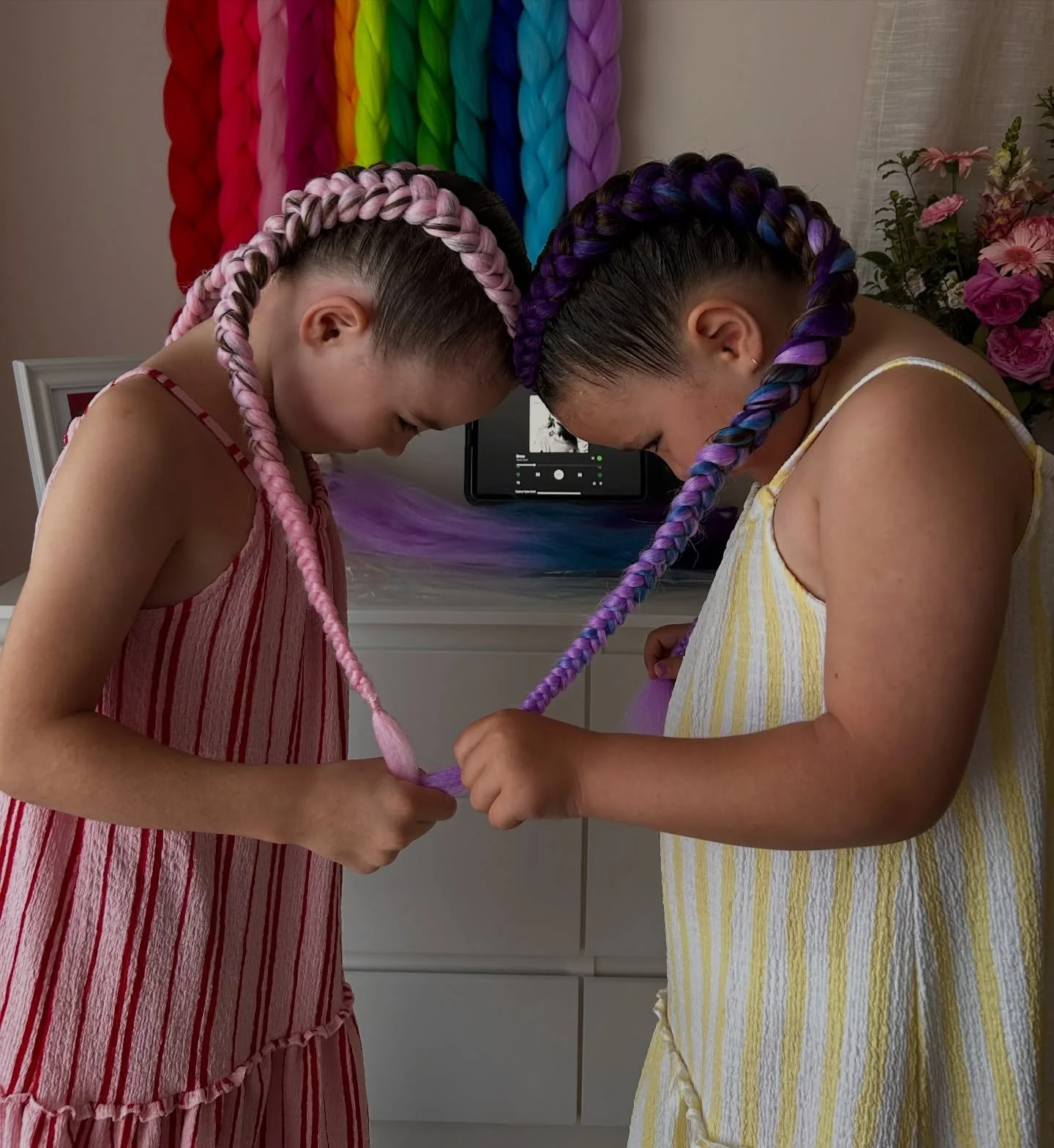 Another heart moment 🤍

✨ Double Coloured Dutch Braids For Two People
☁️ Gregory Hills, NSW

Prior to booking please visit www.madsbeautybar.com 

Find all availability and reviews on our online platform, no message requests needed! https://www.fres