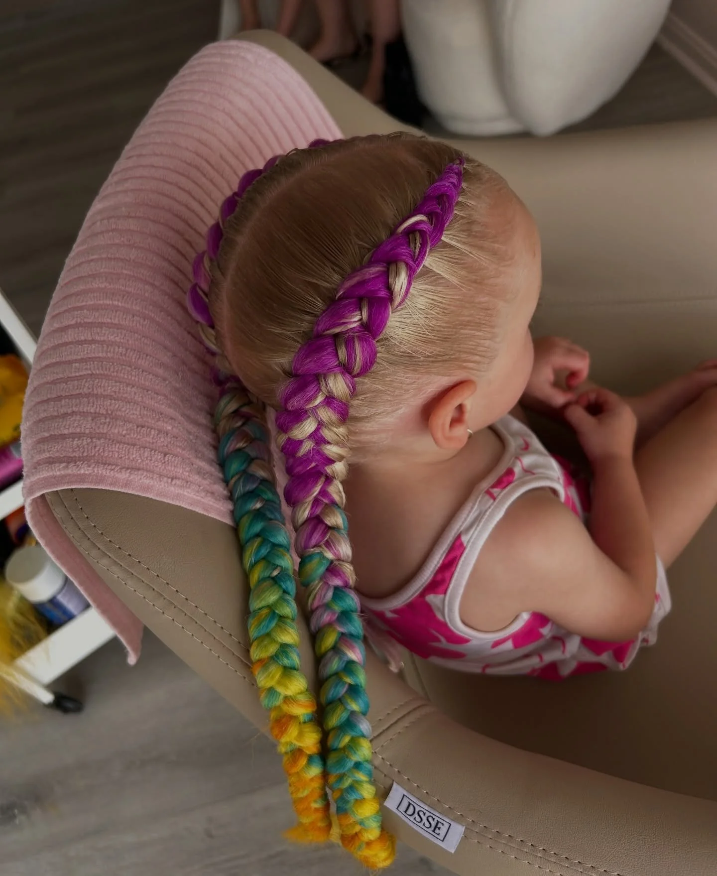 The cutest little rainbow 🥹

✨ Double Coloured Dutch Braids
☁️ Gregory Hills, NSW

Prior to booking please visit www.madsbeautybar.com 

Find all availability and reviews on our online platform, no message requests needed! https://www.fresha.com/a/m