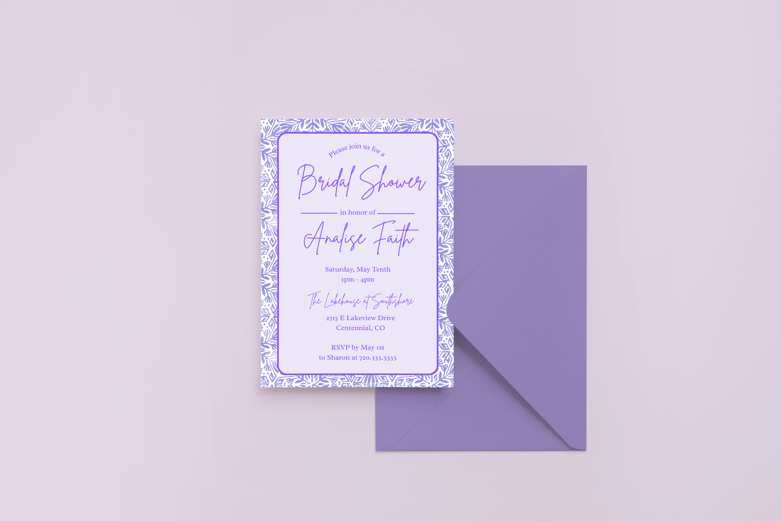 Analise Bridal Shower Invite Digital Download