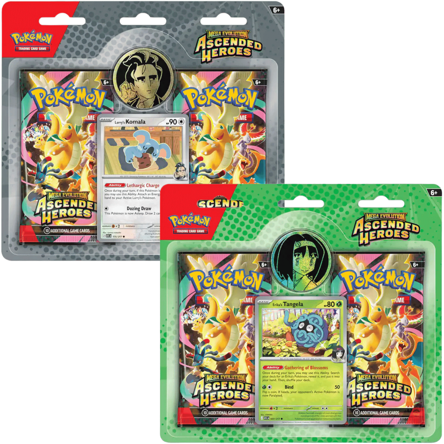 Pokémon: Mega Evolution - Ascended Heroes Two-Booster Blister Pack (Styles May Vary)