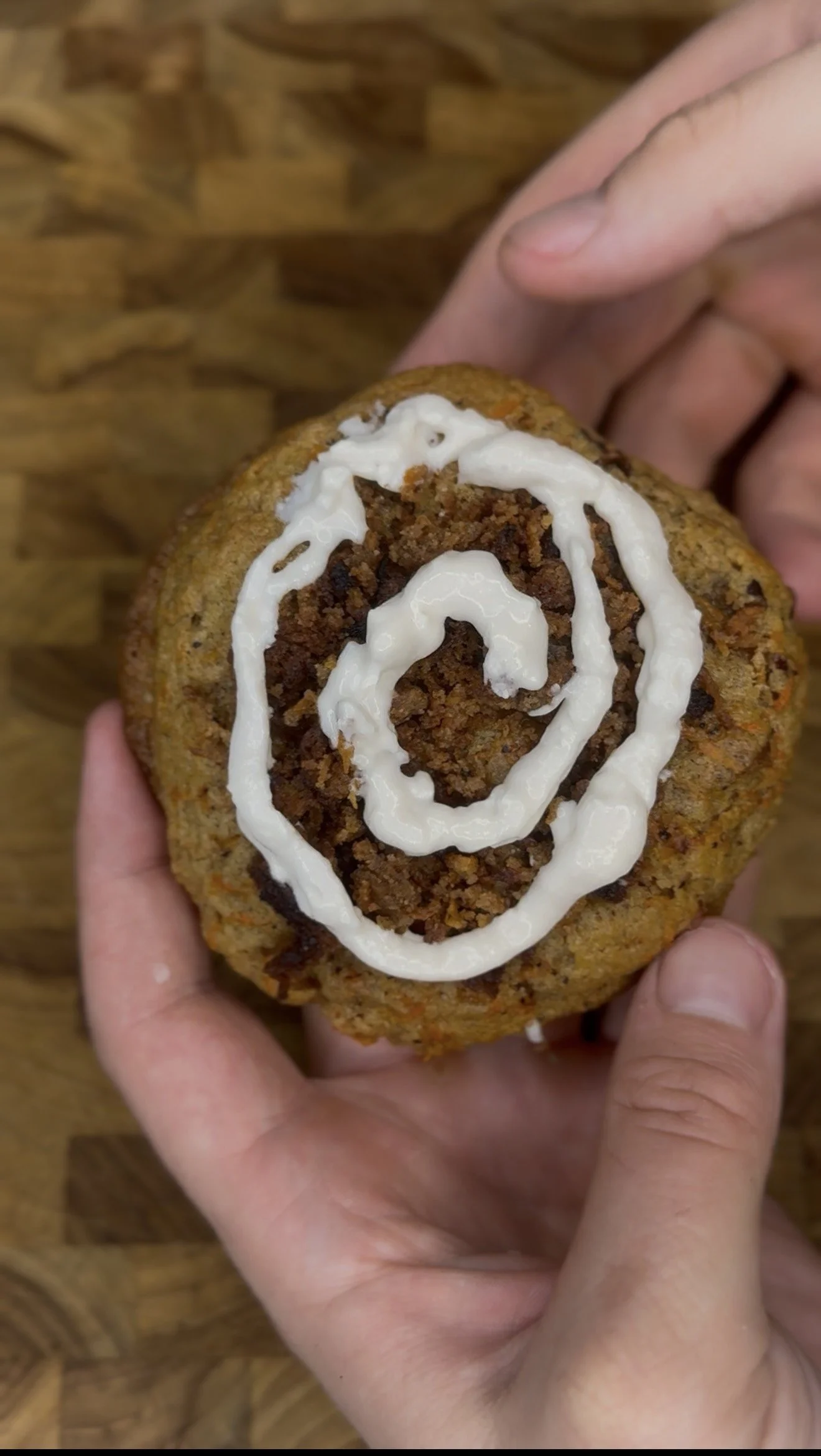 Molten Lava Carrot Cake Cookie