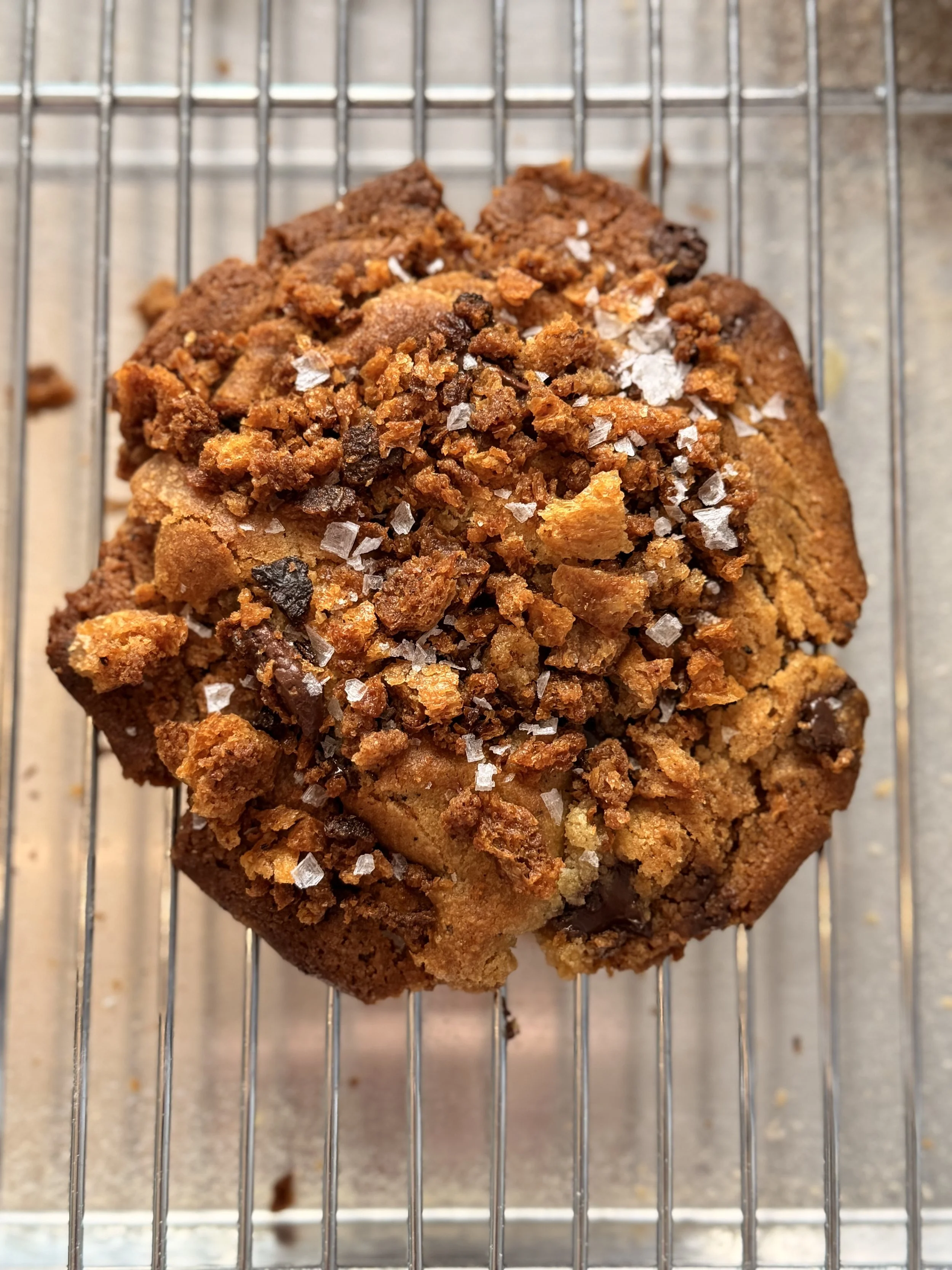 Toasted Sourdough Chocolate Crumble Cookie
