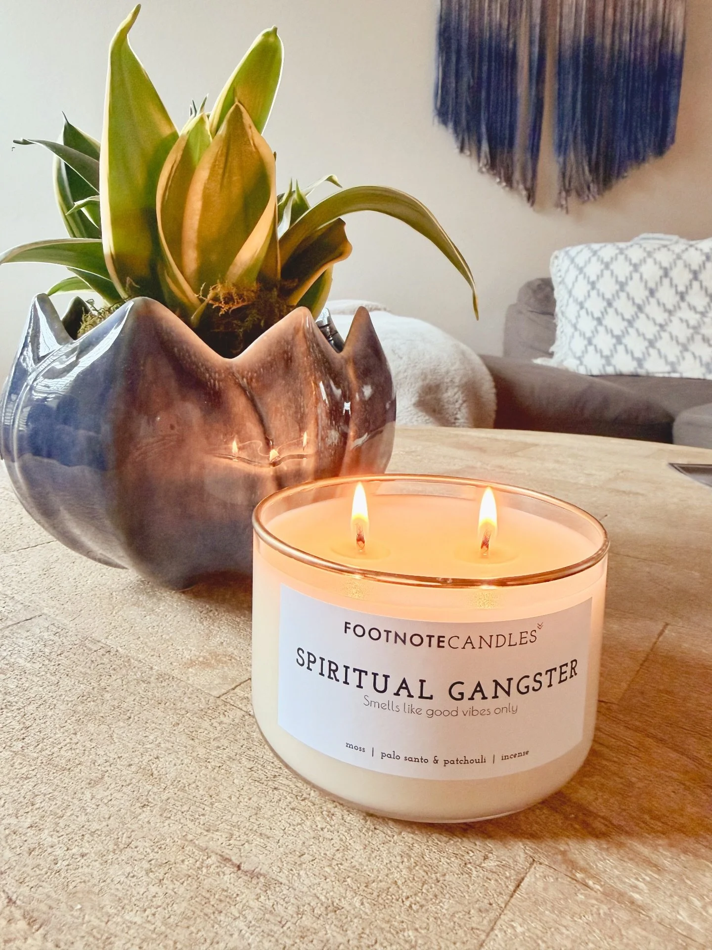 Quick question&mdash;>

What makes someone a spiritual gangster?

Because if its working from the couch, snuggling my doodle, talking to God, tending my plants, and sipping hot tea&hellip; I guess I qualify.

Honestly, this might be my most rebell