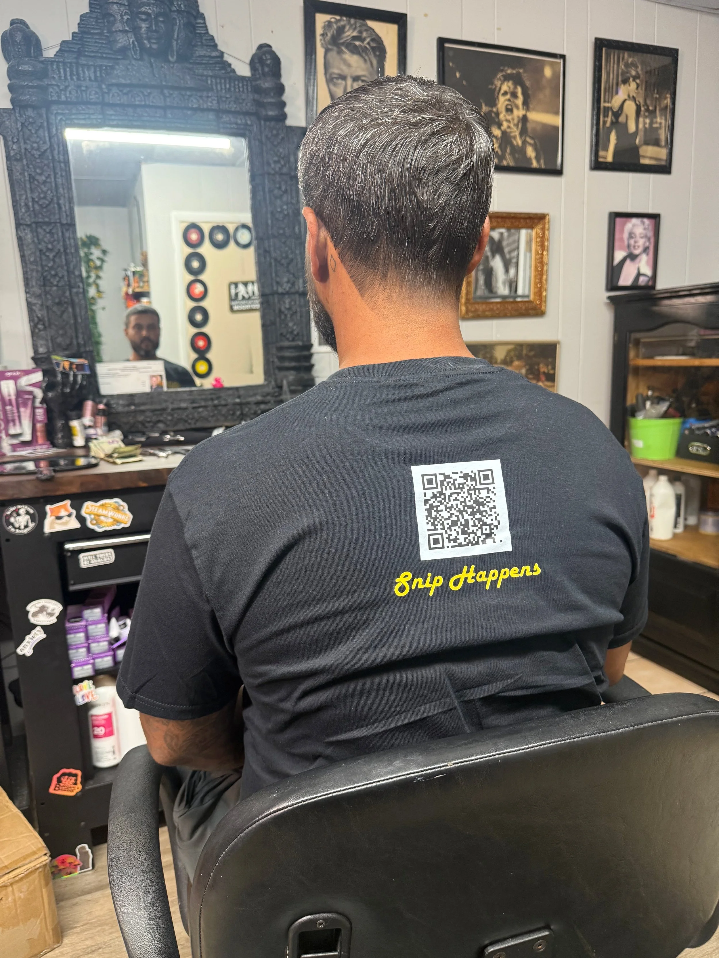 Tapered neckline men’s haircut designed to grow out cleanly at Snip Happens New Port Richey