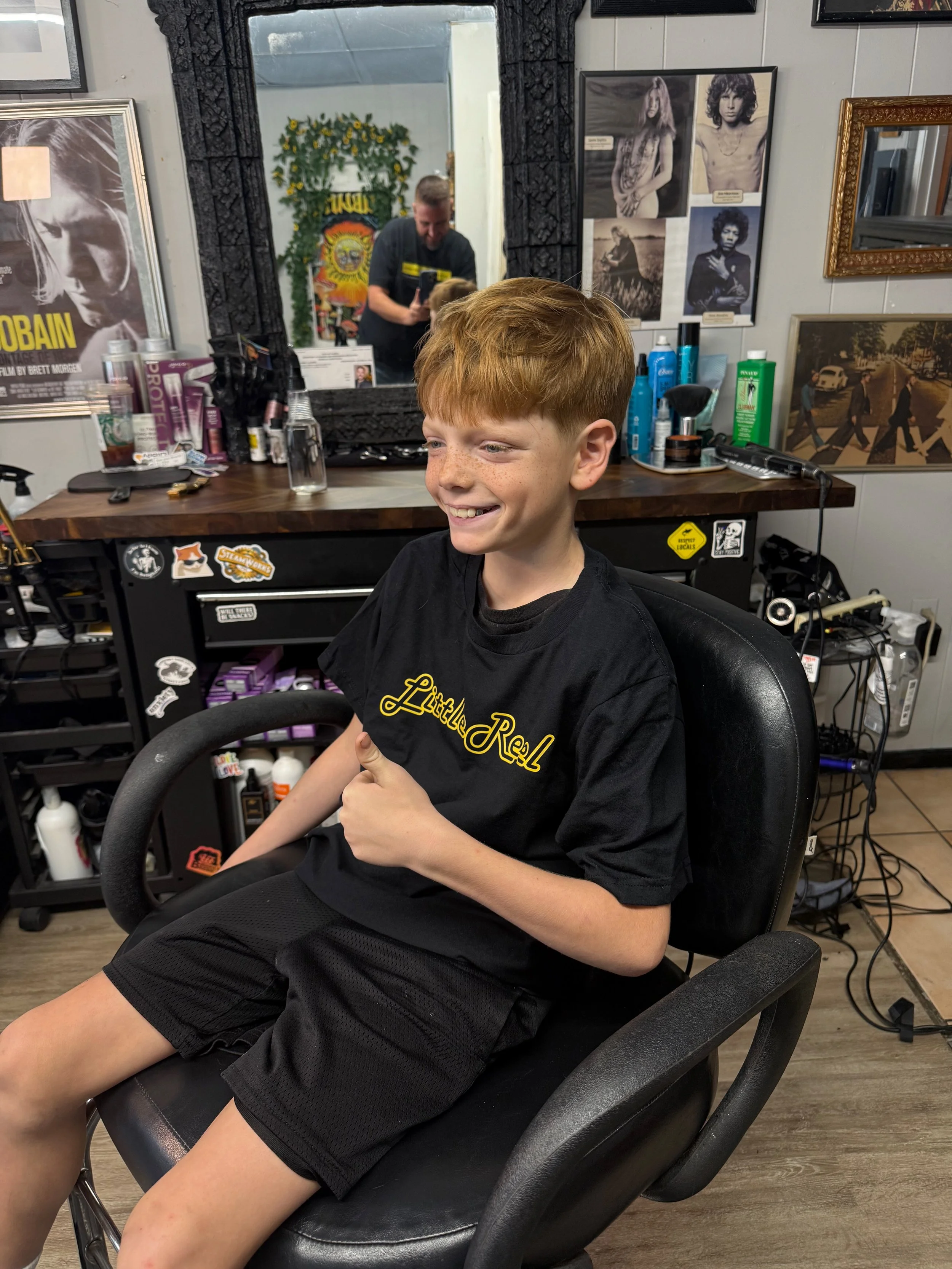 kids haircut at Snip Happens family hair salon New Port Richey