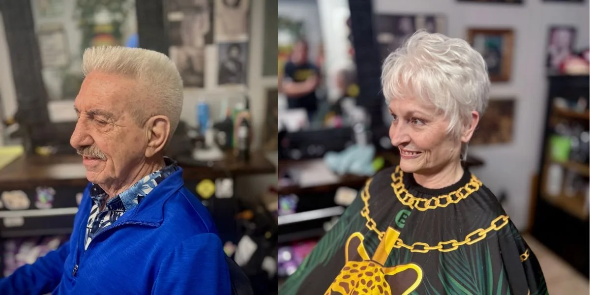 Senior haircuts for men and women at Snip Happens in New Port Richey Florida
