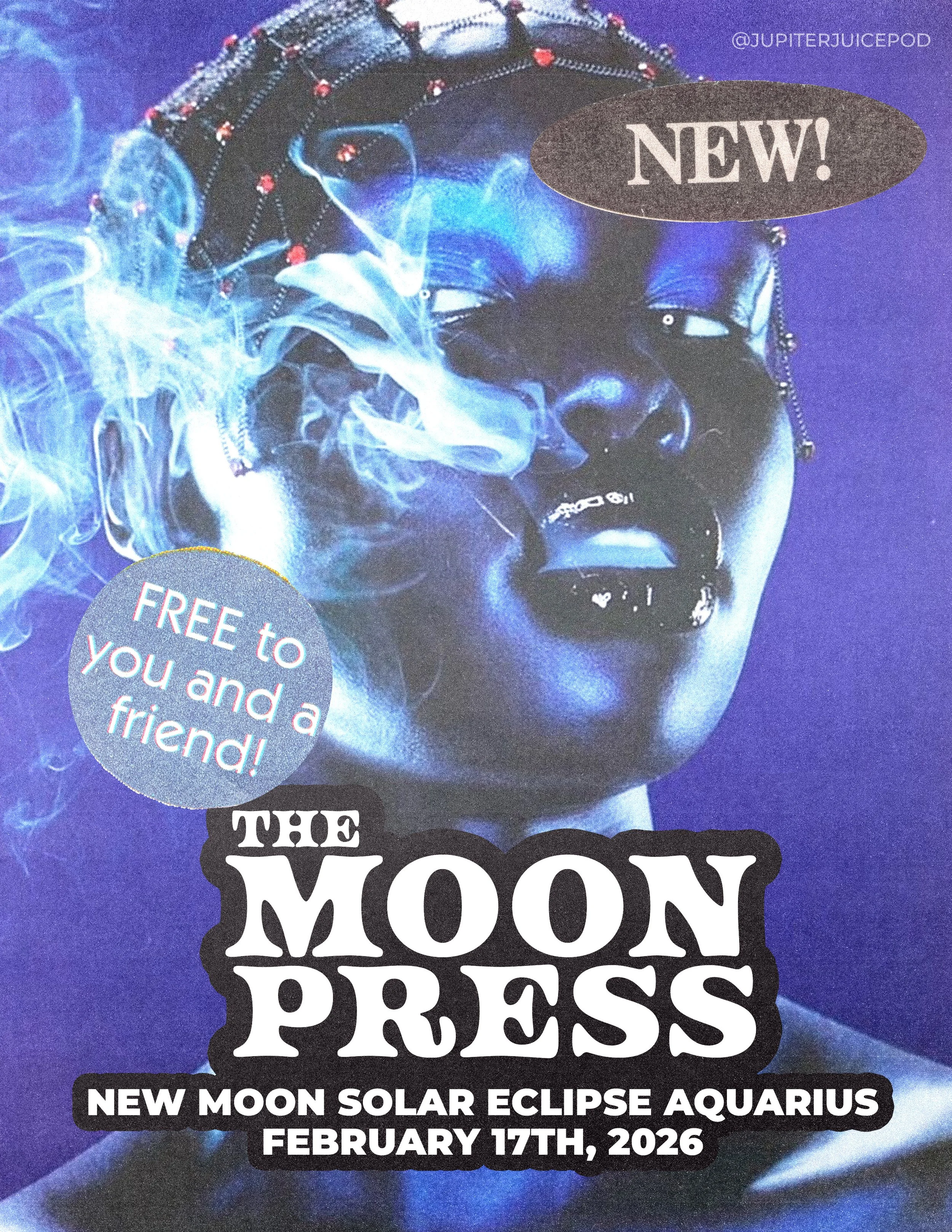 The Moon Press: New Moon Solar Eclipse in Aquarius Breakdown + Horoscopes February 17th 2026