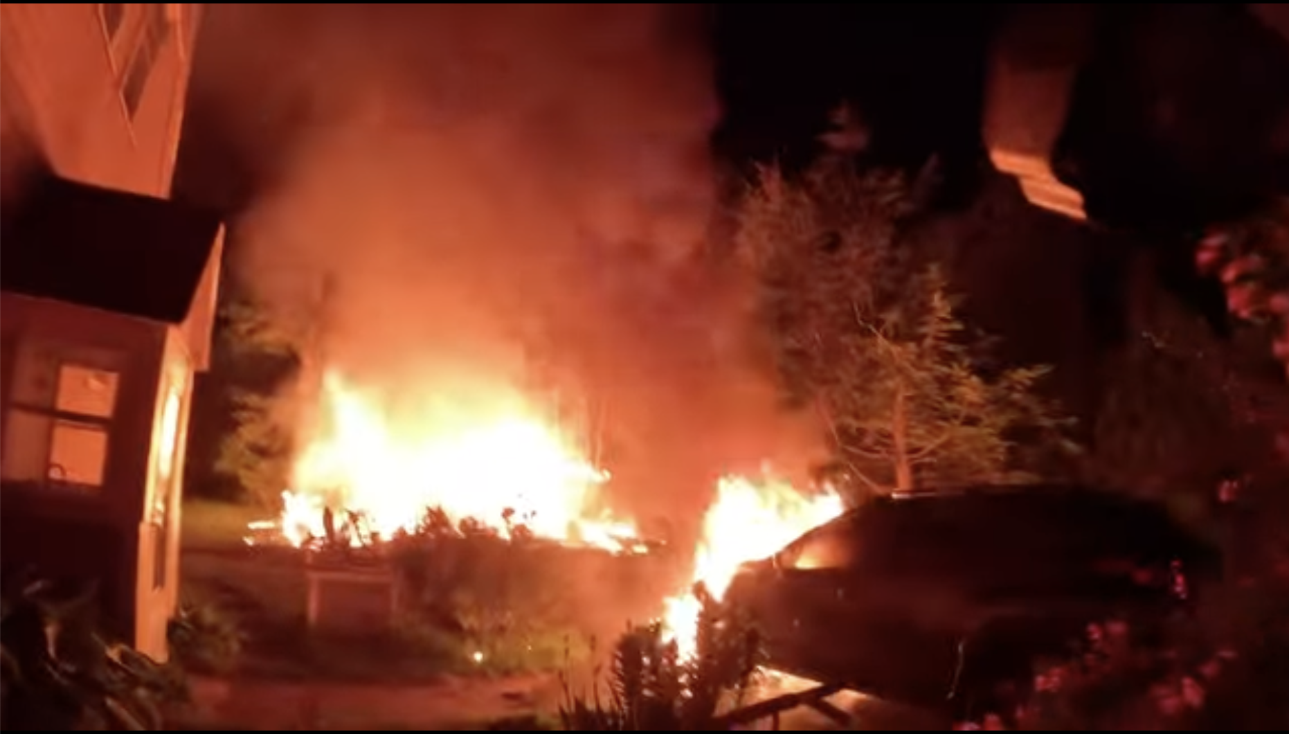 Garage Fire - Gleaner Chapel