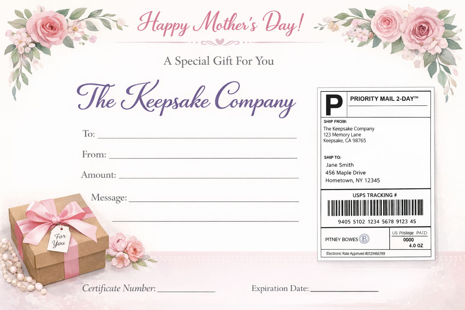 Mothers Day ready to gift box