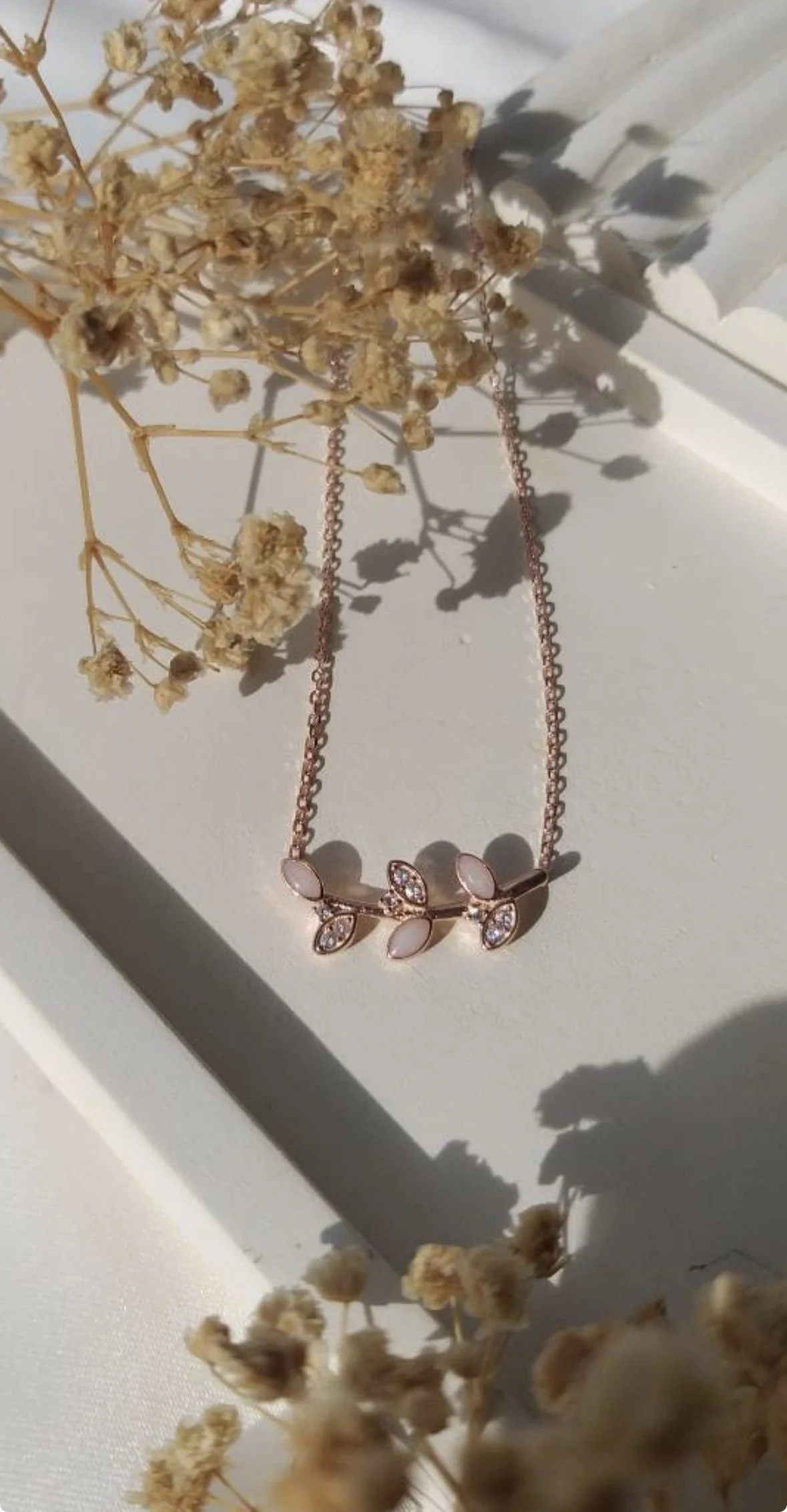 Tree Branch Leaf necklace