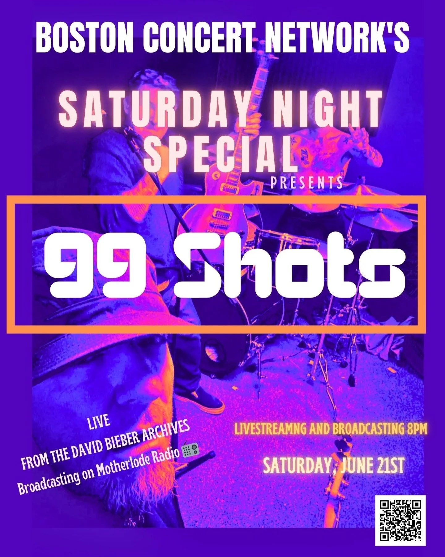 Livestreaming on Saturday night.