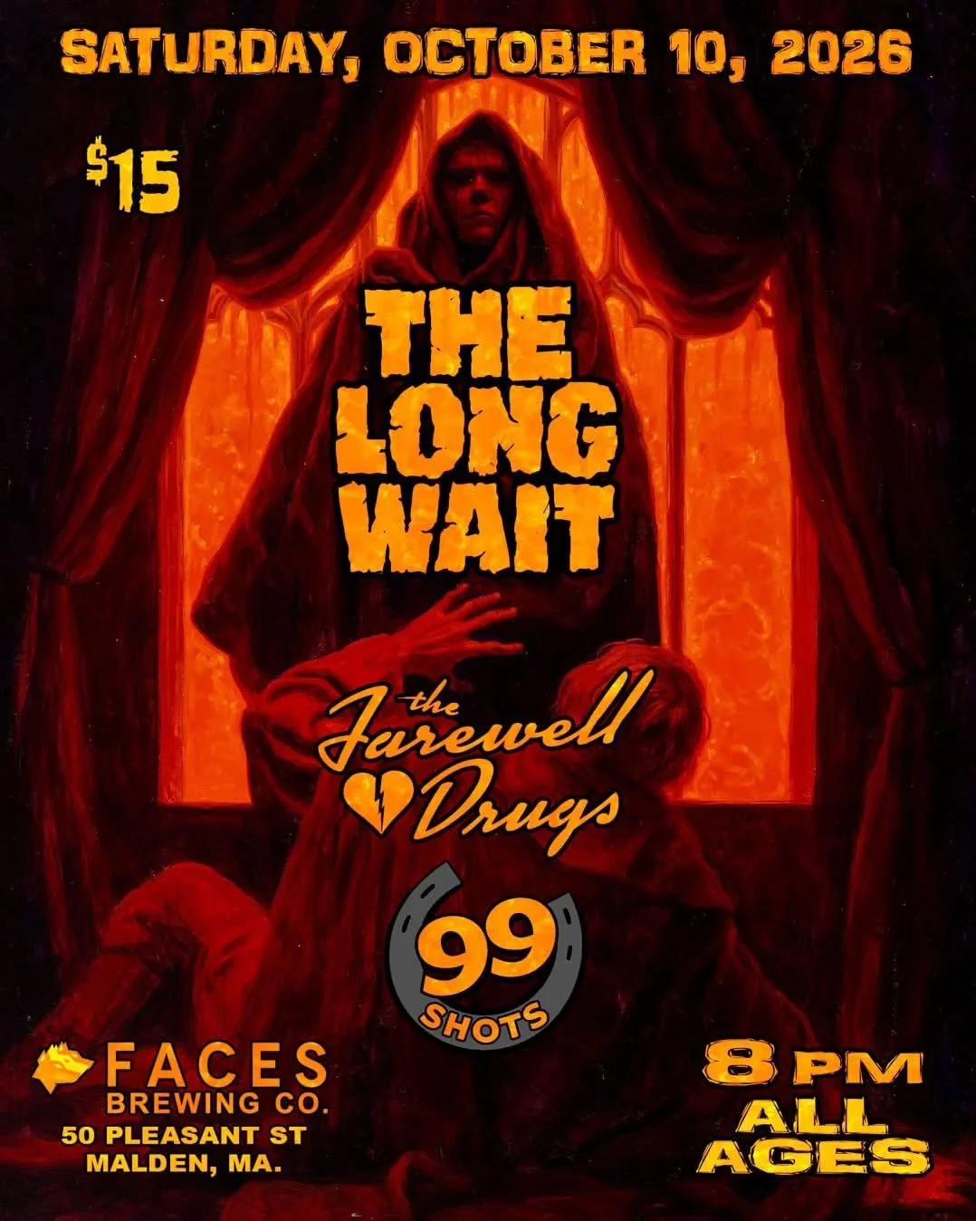 Do you listen to music? 
Want to be part of something new and exciting? 
Catch up on the latest trends with
@thelongwait_boston 
@farewell.drugs 
@99shotsband 

Live and direct from @facesbrewing