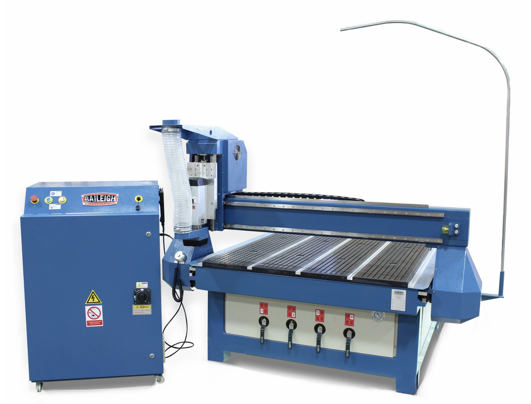 Baileigh Industrial / JPW - WR-84V - BAILEIGH INDUSTRIAL CNC Router Table: 220V, Single-Phase, 96 in Table Lg, 48 in Table Wd, 7.4 hp