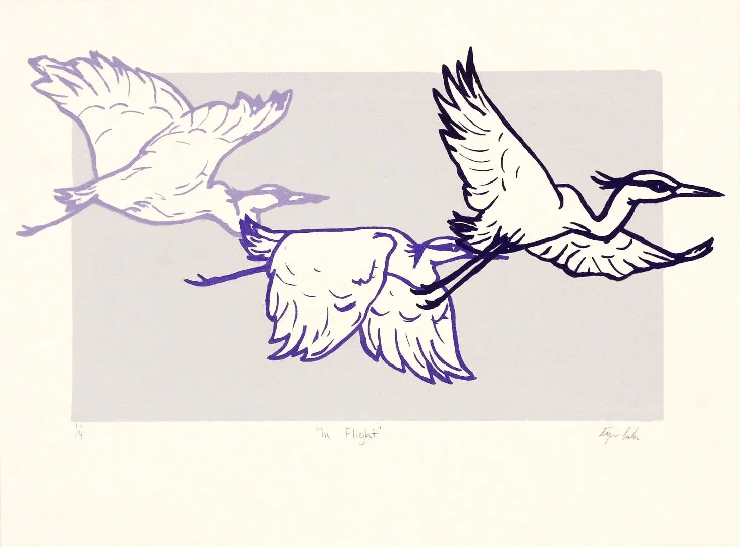 In Flight, 2026, Serigraph