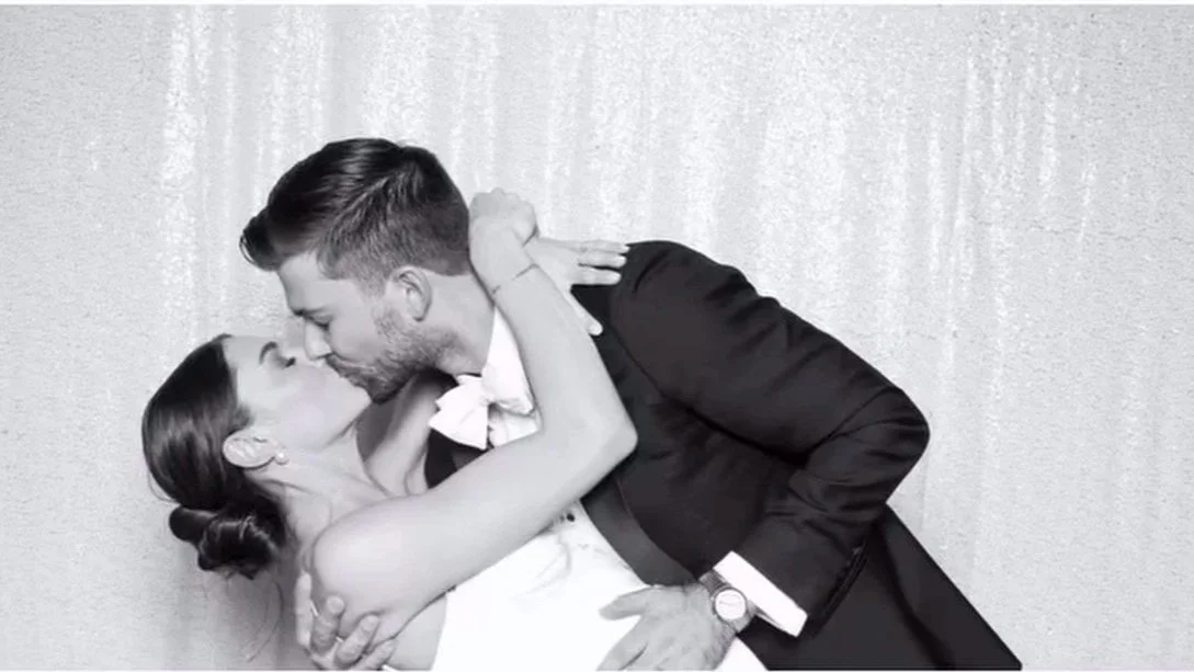 Custom backdrop photobooths