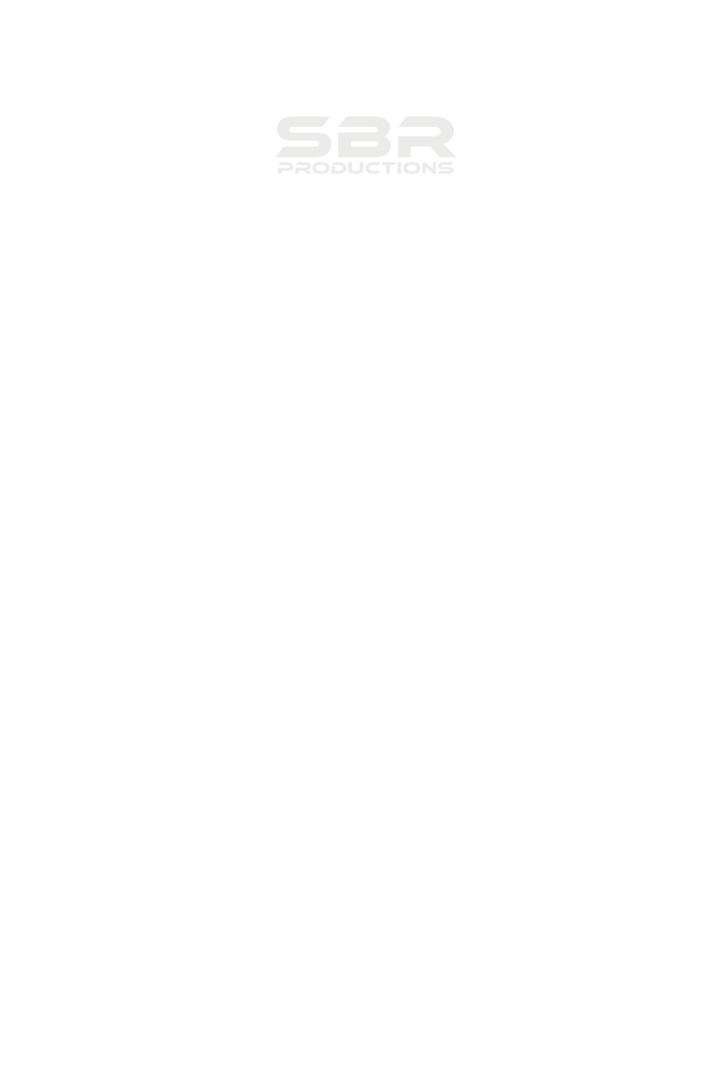Black and white illustration of a skeleton wearing a cowboy hat and necklaces, holding a camera, with the text "J SBR Productions" at the top.