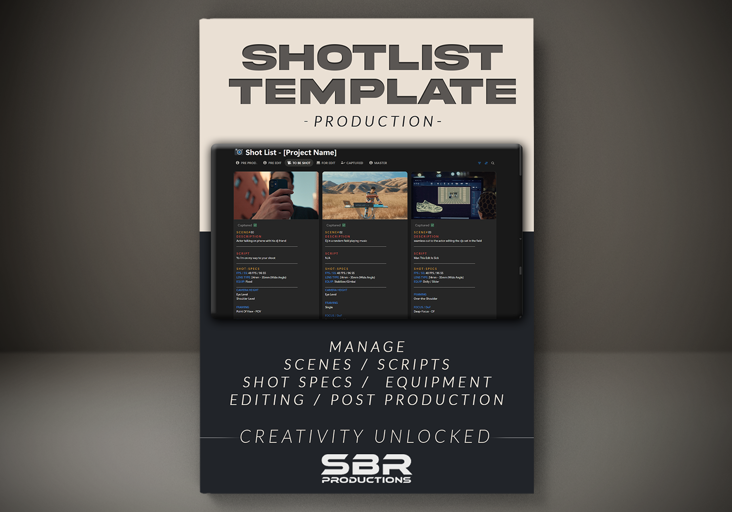 Video Shotlist | Notion Template