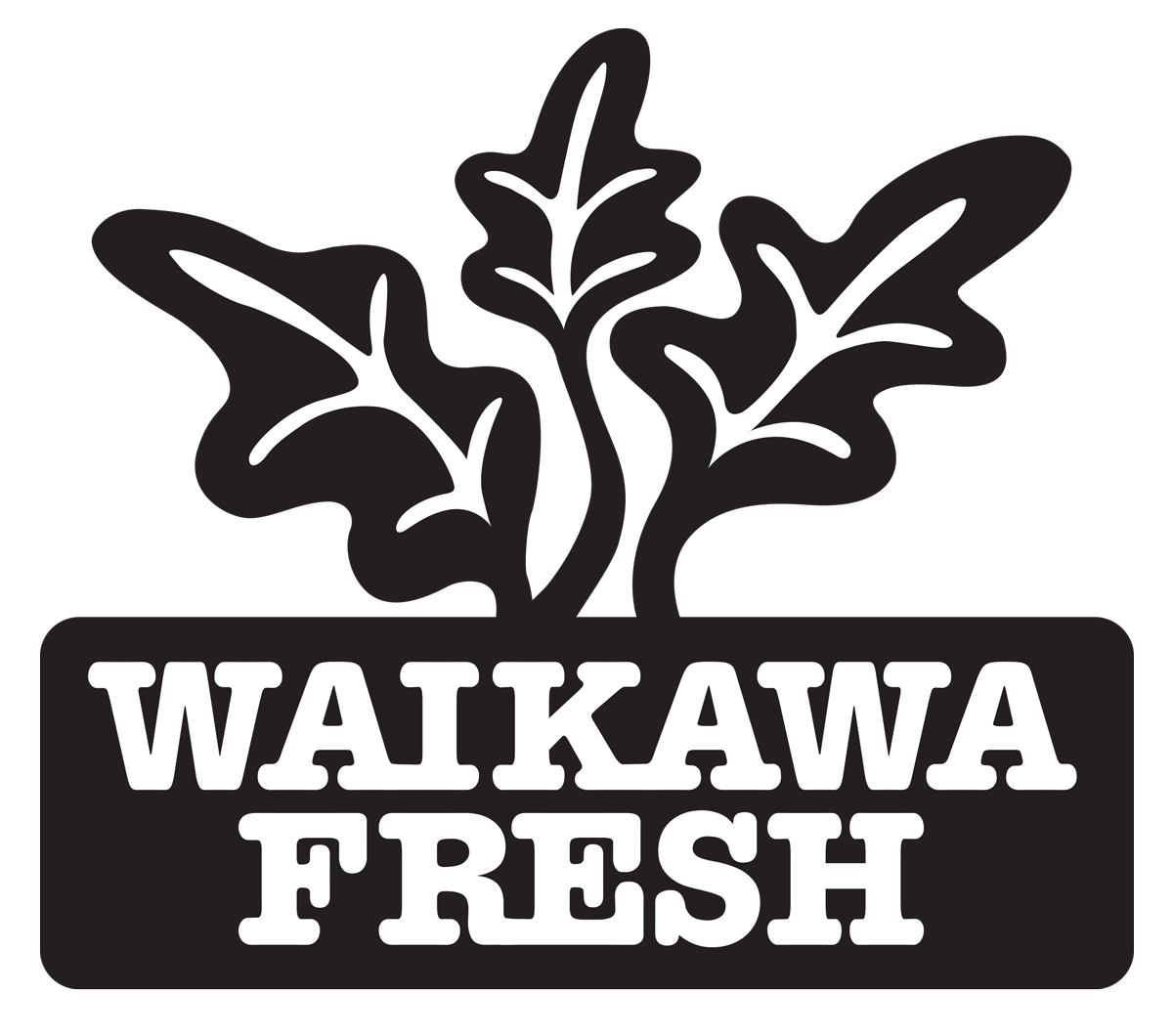 Waikawa logo in black