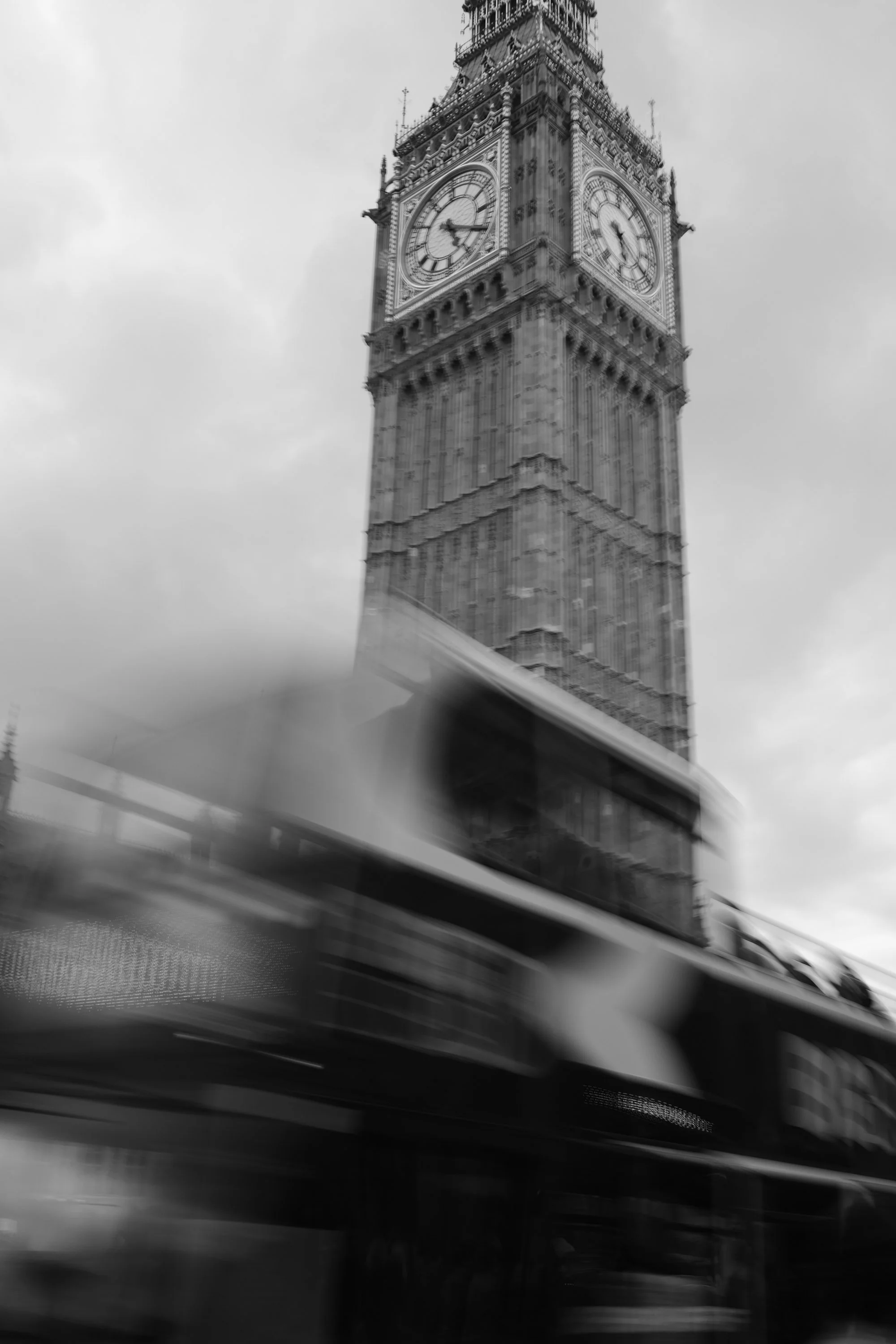 Blurry London Bus