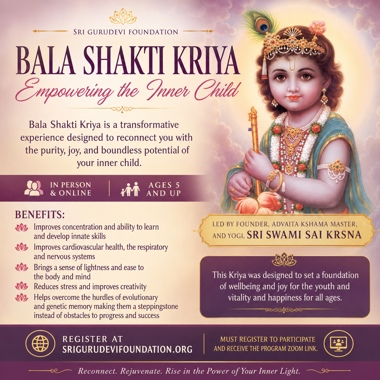 Bala Shakti Kriya - Empowering the Inner Child