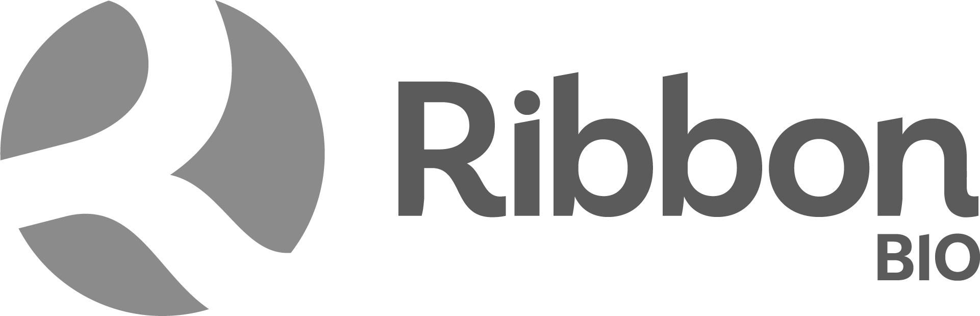 Logo of Ribob Bio with a circular symbol made of curved shapes next to the company name in grey.