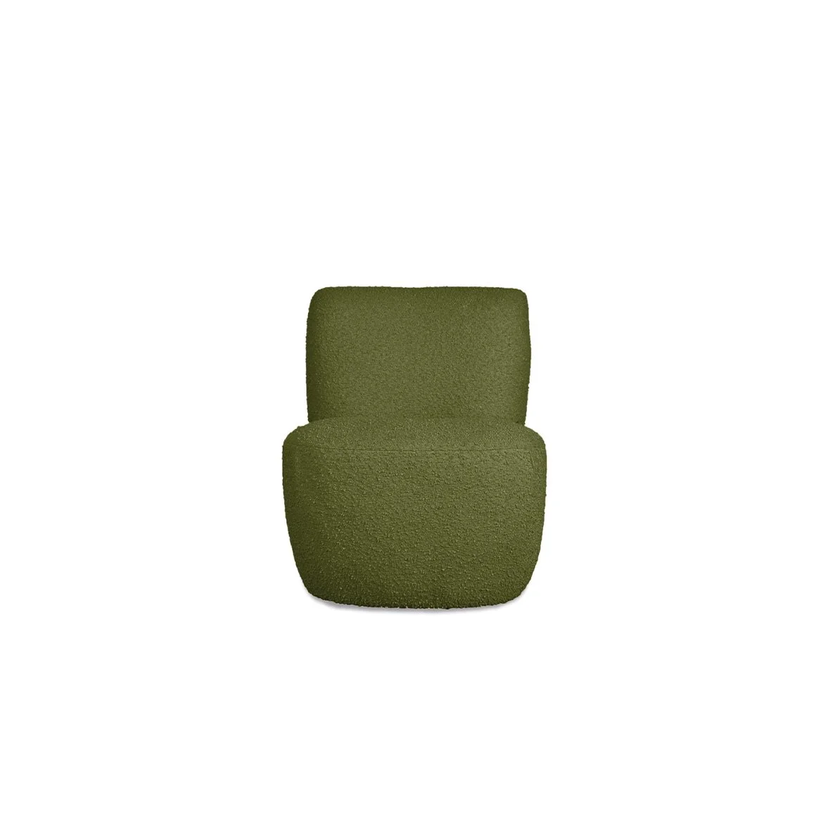 Fauteuil vert en tissu