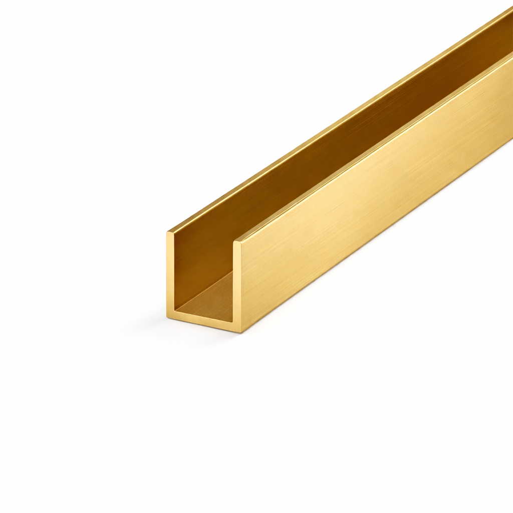 Aluminium U Channel Brushed Gold.png