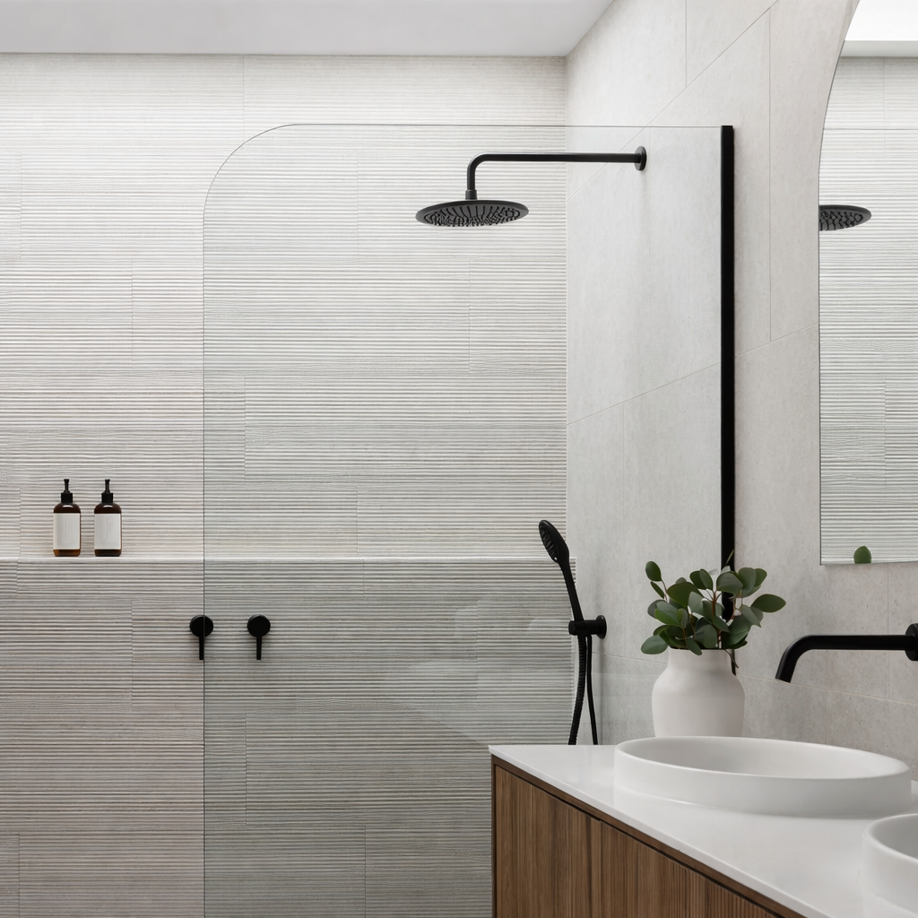 Clear Radius Walk-In Panel