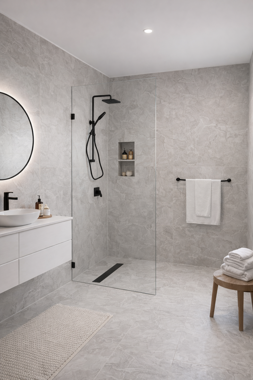 Square Fixed Walk-In Panel