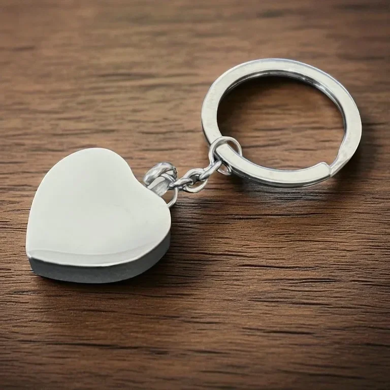 Heart Memorial Keyring - For Pet Ashes