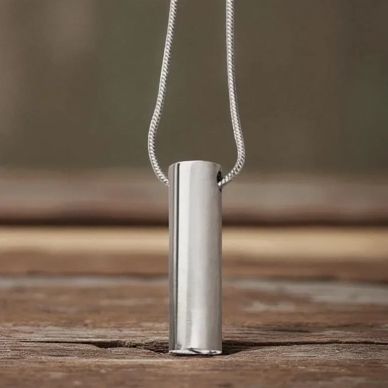 Stainless Steel Ash Pendant - Pillar Style