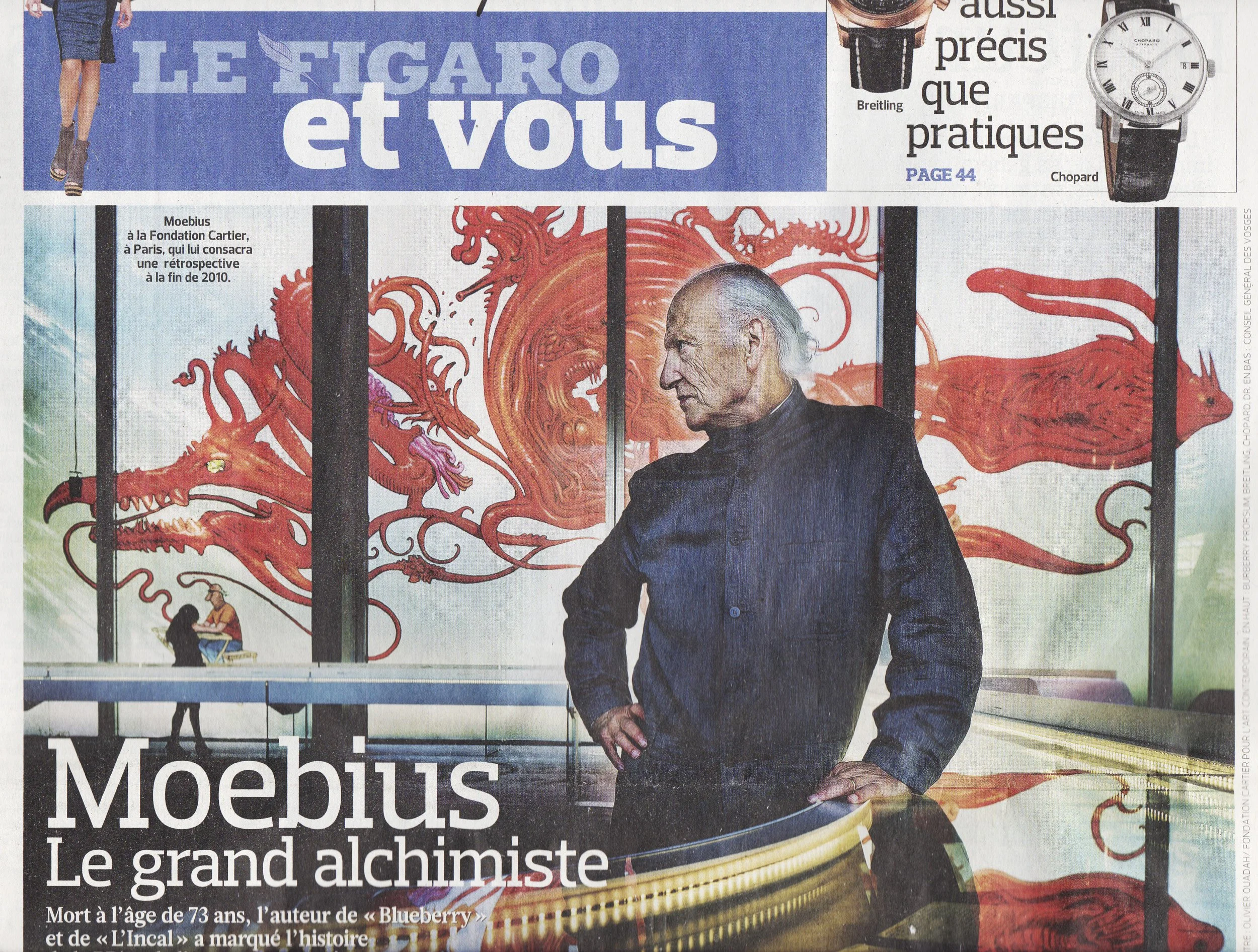 Parution Mœbius Fondation Cartier pour l'art contemporain