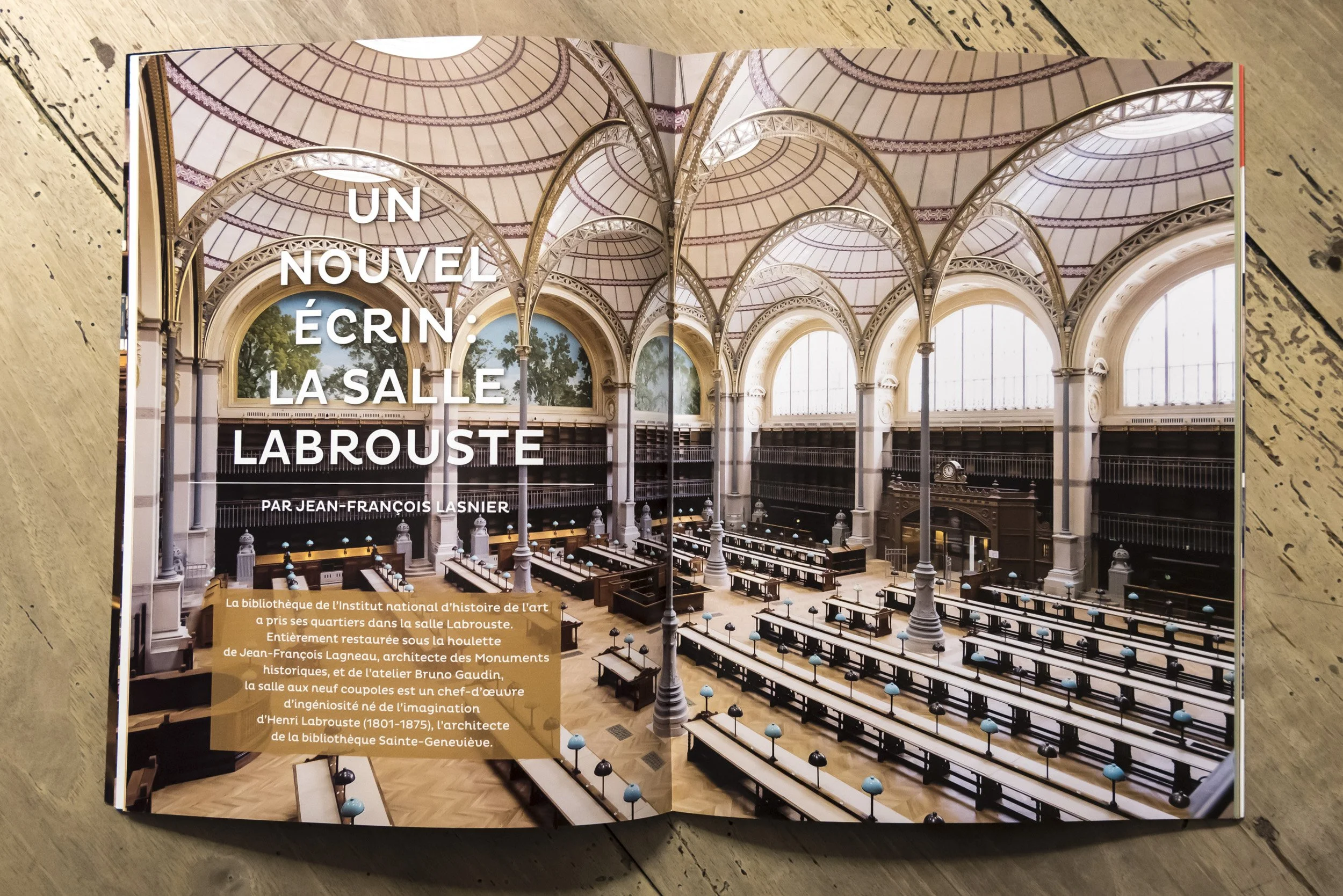 Magazine reportage Bibliothèque Richelieu INHA