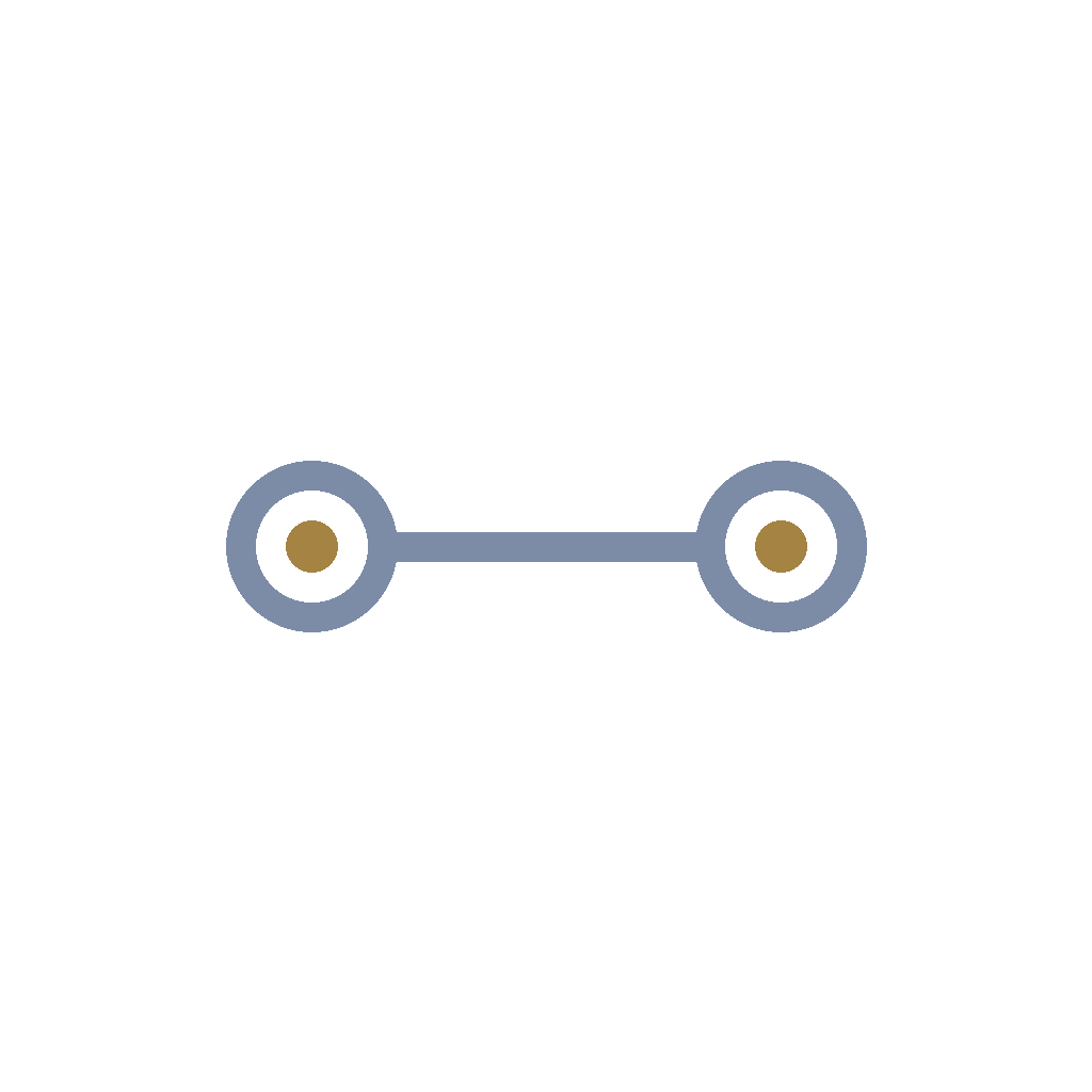 Diagramm eines Schraubenschlüssels, das die Verbindung zwischen zwei Knoten zeigt