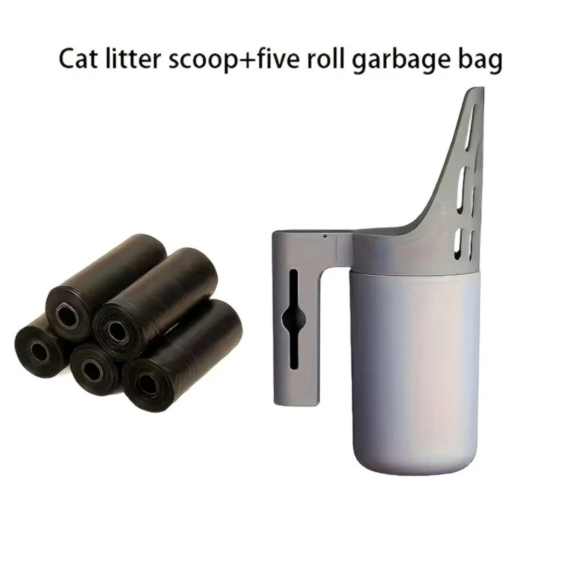 LUNAVA Clean™ Hands-Free Pet Waste Shovel Kit (with Trash Rolls)  Hygienic, large-capacity cleanup for cats & small dogs.